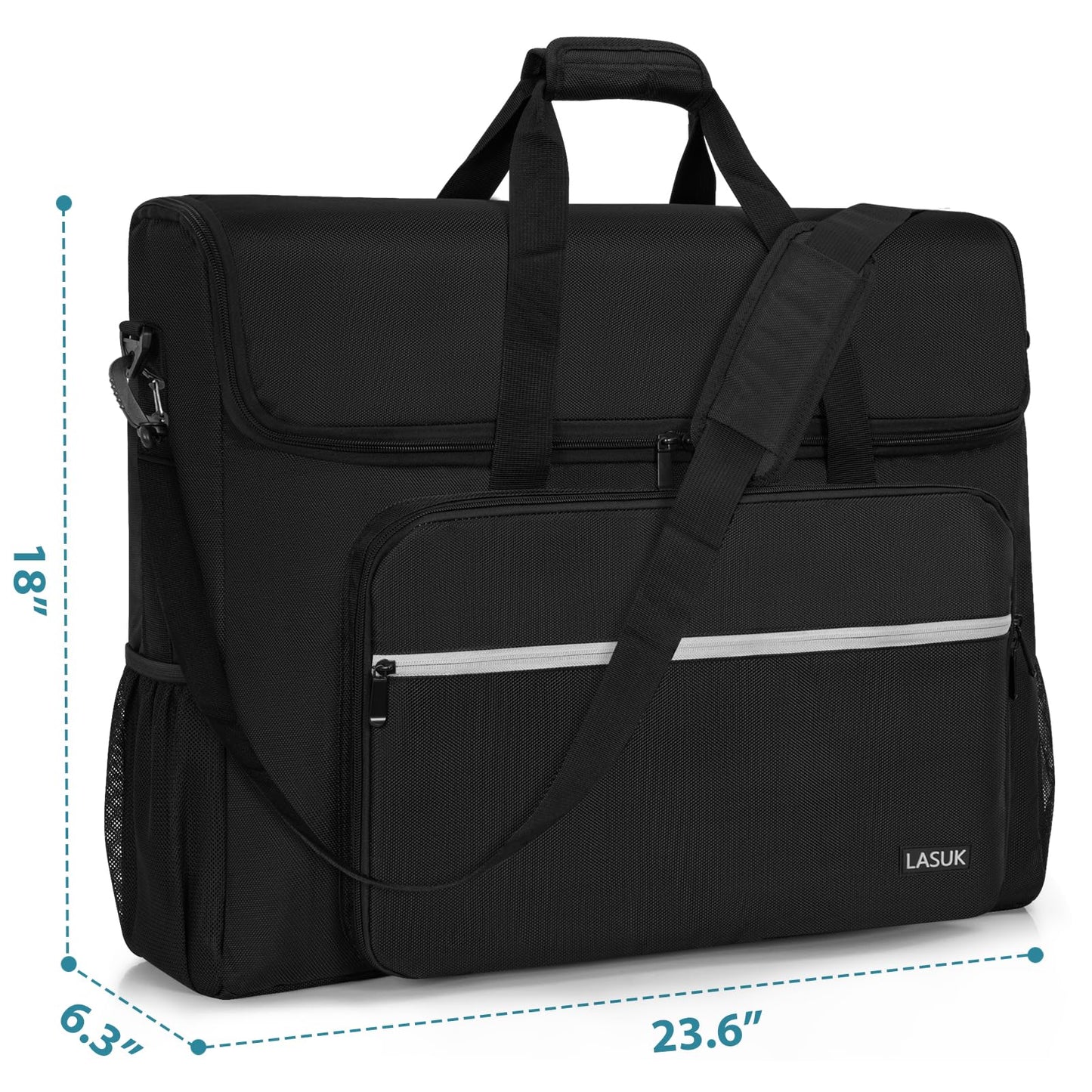 LASUK LCD Screens/TVs(up to 2) Transport Tote Bag for 19" - 24" Displays Padded Monitor Carrying Case (NOT FOR IMAC) Travel Bag With Shoulder Strap,Large Accessories Pocket