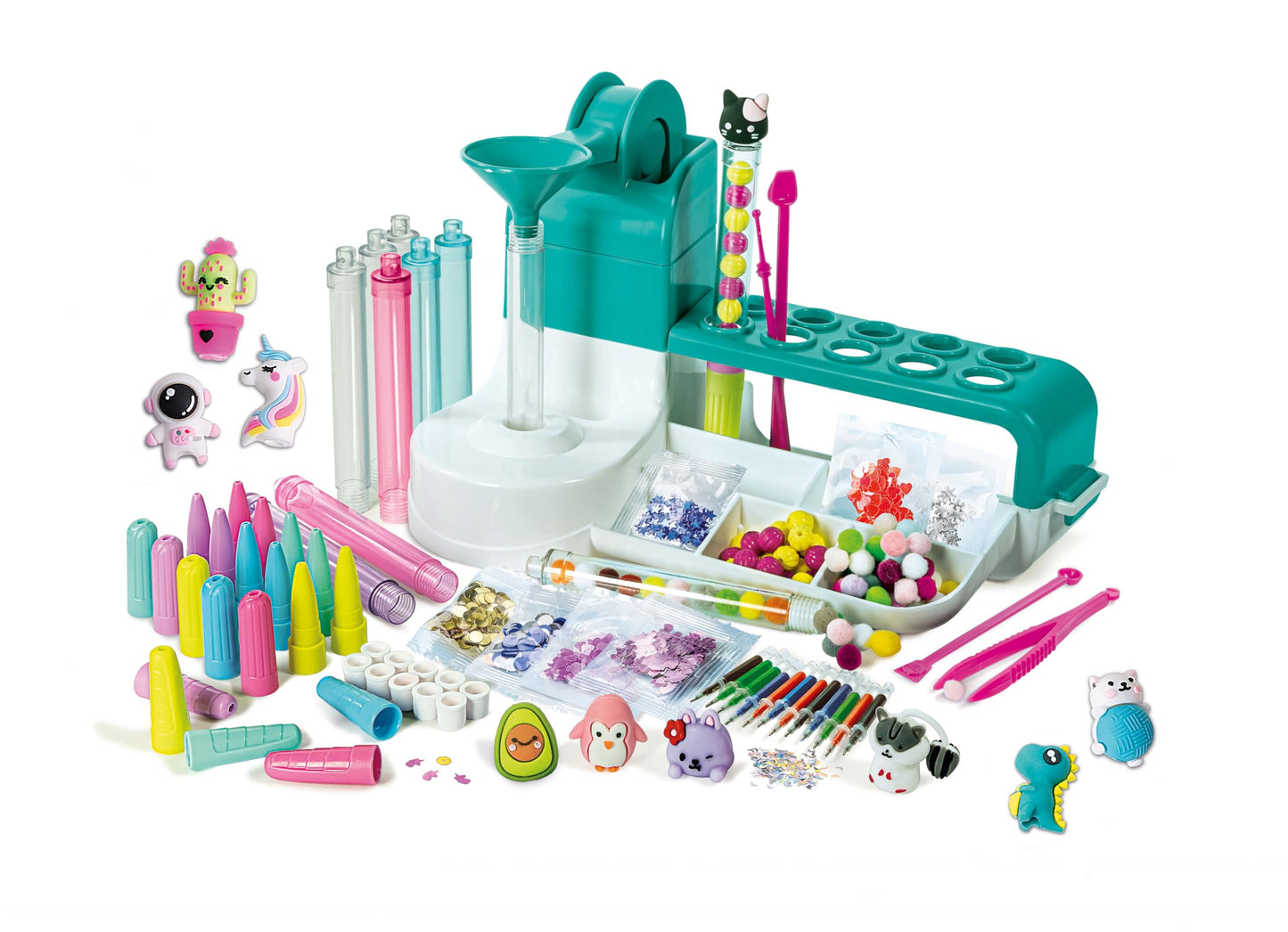 Clementoni - Idea - Pen Creator Studio - Personalized Designs with 50 Accessories - Laboratory Science Set - Art and Craft Kit - Educational Playset - Multilingual - 18779
