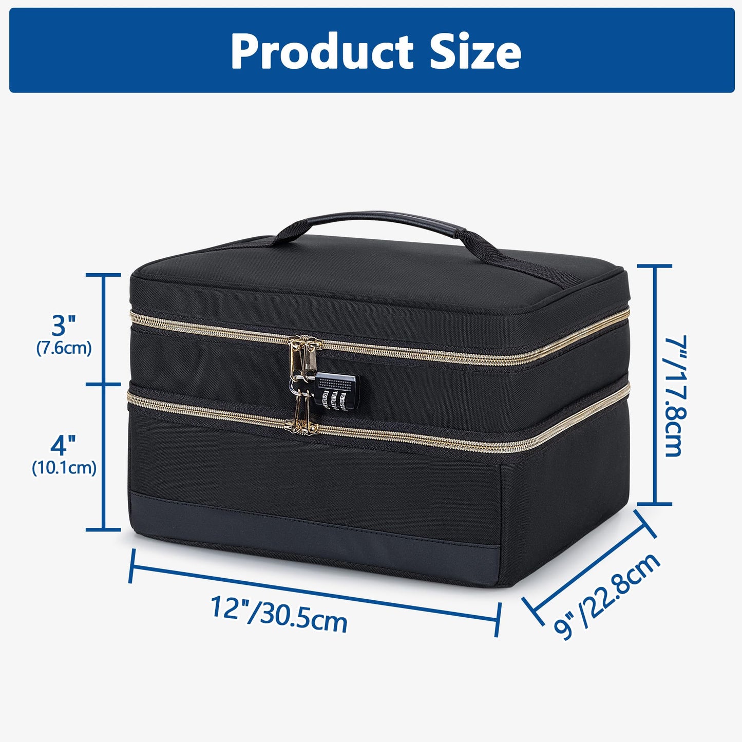 Damero Discreet Bag for Toys, Discreet Lockable Toy Storage Bag, Private Toy Storage Bag Box for Women and Men, Patent Pending