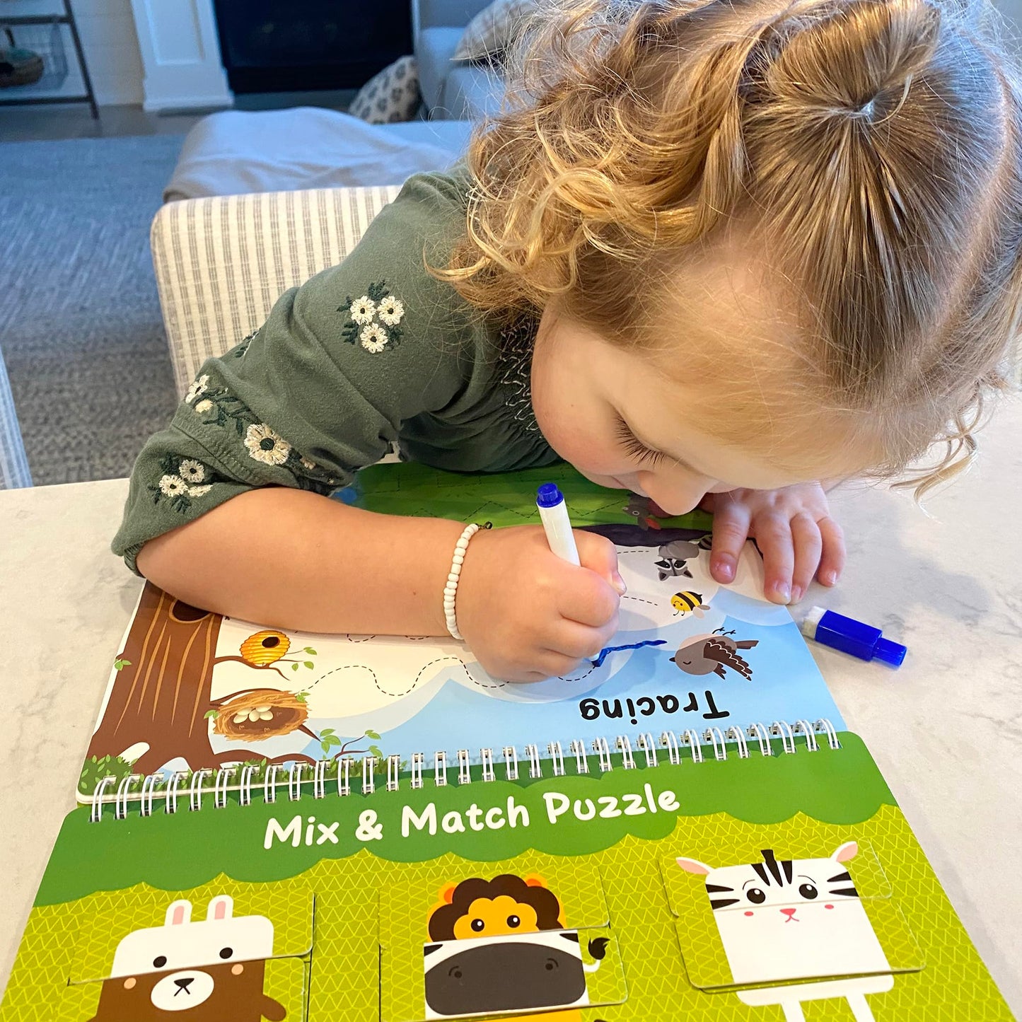 BenBen Busy Book for Toddlers, 30 Pages, Pre-Assembled, Montessori Toys, Preschool Learning Activities, Educational Sensory Toys, Kids Activity Book, Autism Learning Materials