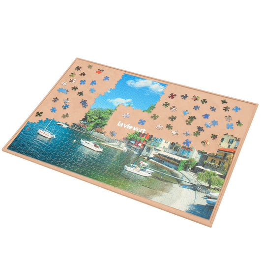 Lavievert Wooden Jigsaw Puzzle Board, Lightweight & Portable Puzzle Plateau Storage Saver with Non-Slip Surface for Up to 1000 Pieces