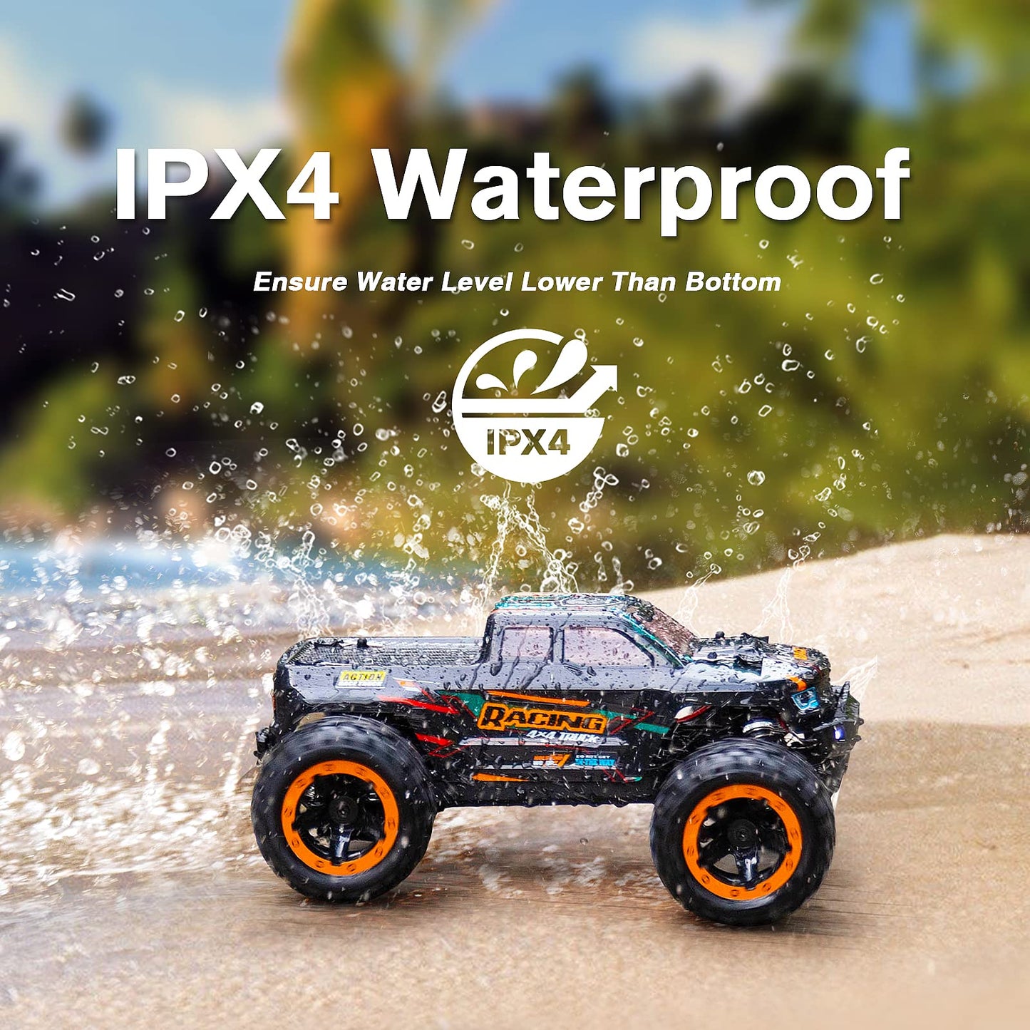 HAIBOXING RC Cars 16889, 1:16 Remote Control Car for Adults, High-Speed 36km/h RC Trucks RTR RC Crawler 2.4G All Terrain Waterproof Off-Road Vehicle with 2 Batteries Gifts for Kids, Boys 8+