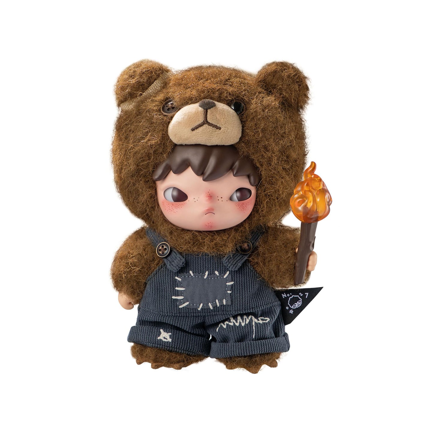 POP MART Hirono Living Wild-Fight for Joy Plush Doll, HIRONO Toys for Modern Home Decor, Collectible Toy Set for Desk Accessories, 1PC