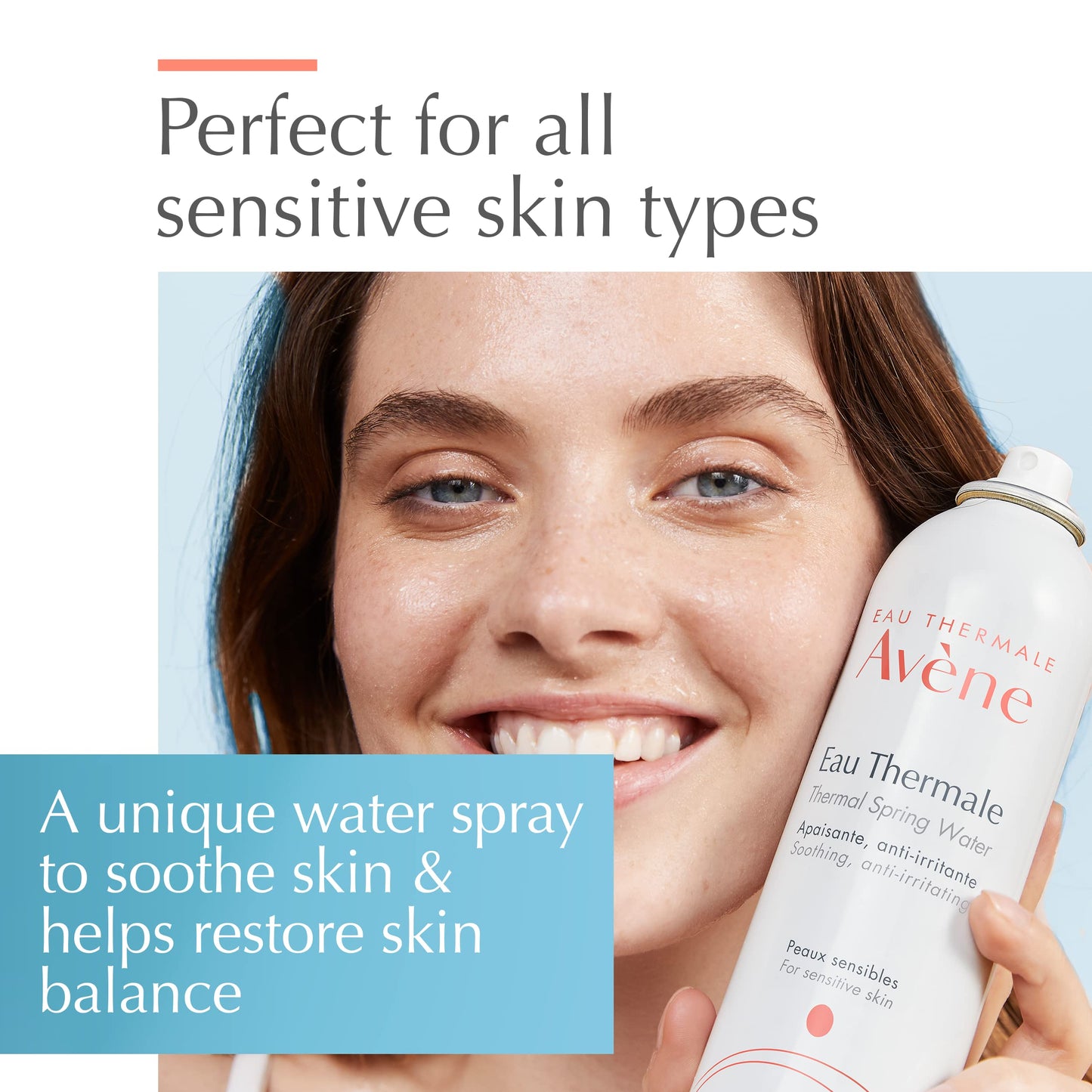 Avene Thermal Spring Water, Soothing Calming Facial Mist Spray Duo, 10.1 Oz, Set of 2