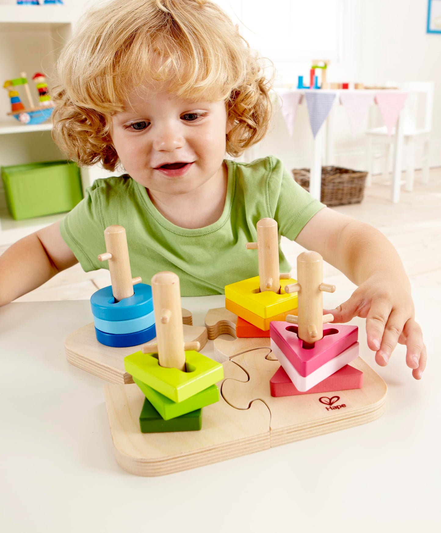 Hape Creative Toddler Wooden Peg Puzzle