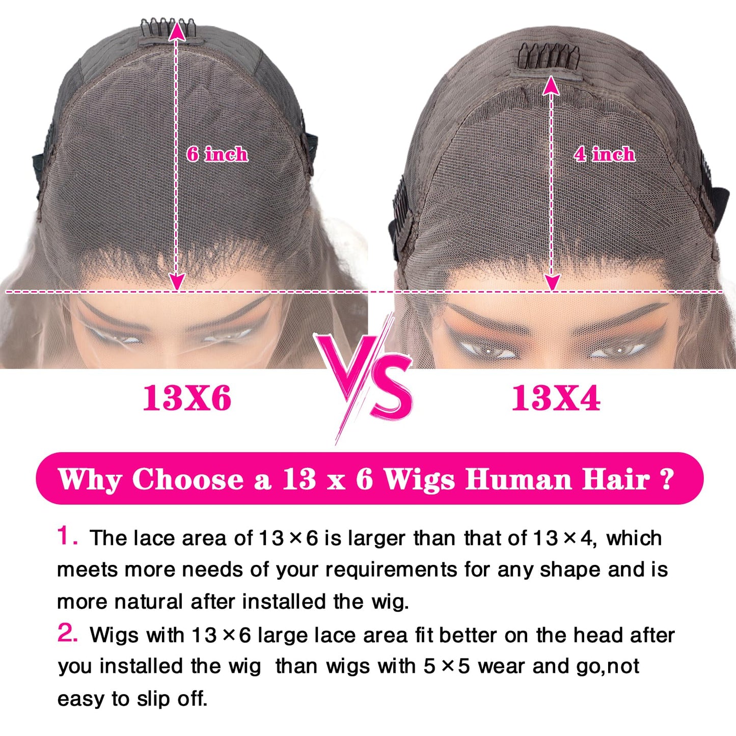 Yumkot 26Inch Chocolate Brown 13x6 Body Wave Lace Front Wigs Human Hair Pre Plucked 180% Density HD Full Lace Frontal Wigs with Baby Hair Colored Wigs for Women