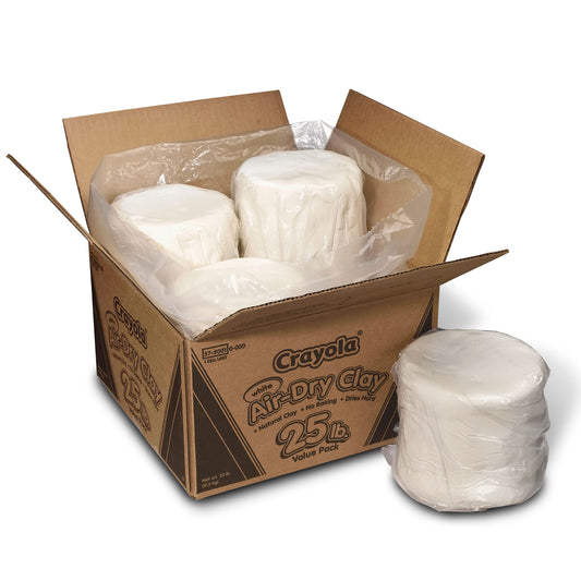 Crayola Air Dry Clay 25 lb Value Pack White