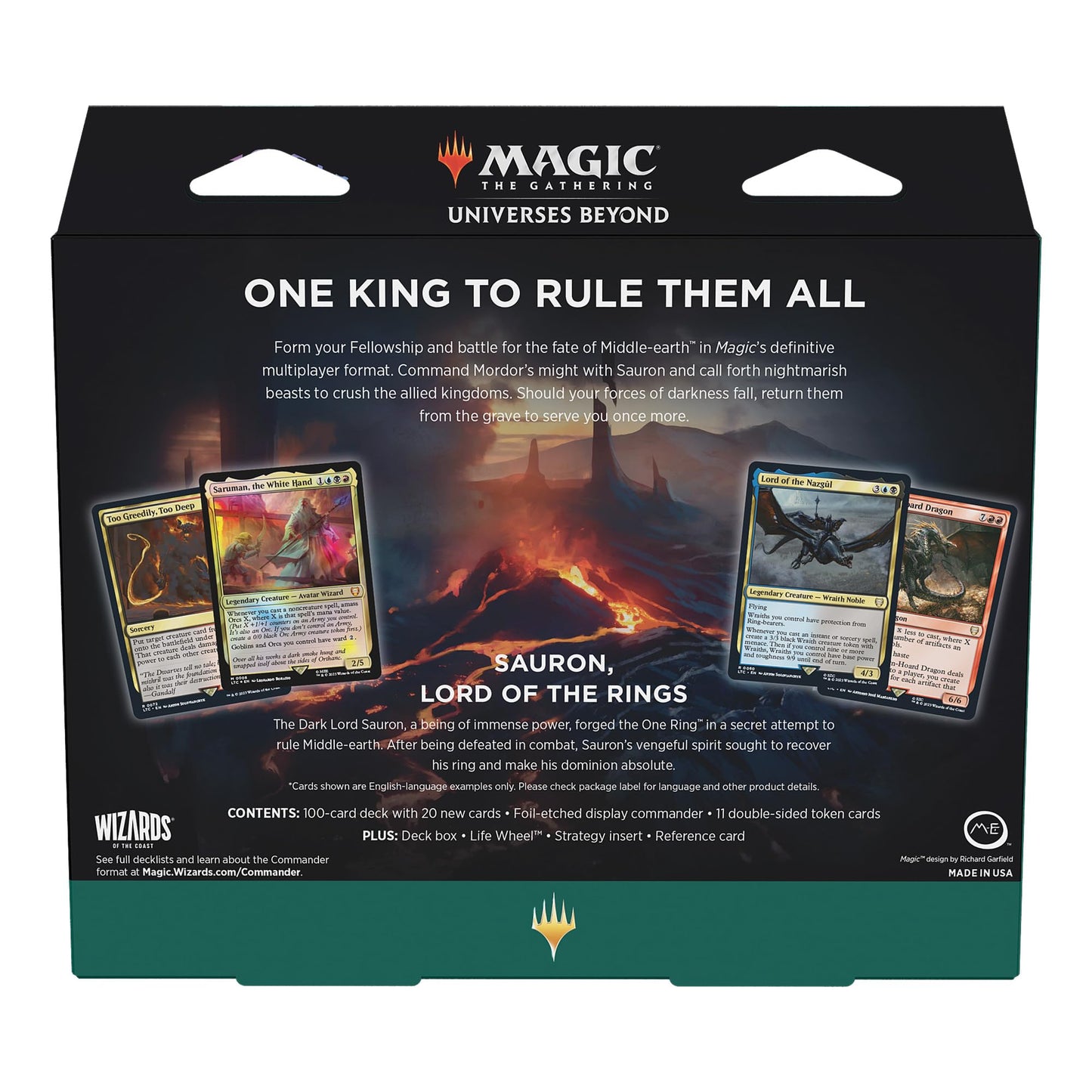 Magic: The Gathering The Lord of The Rings: Tales of Middle-Earth Commander Deck 4 + Collector Booster Sample Pack