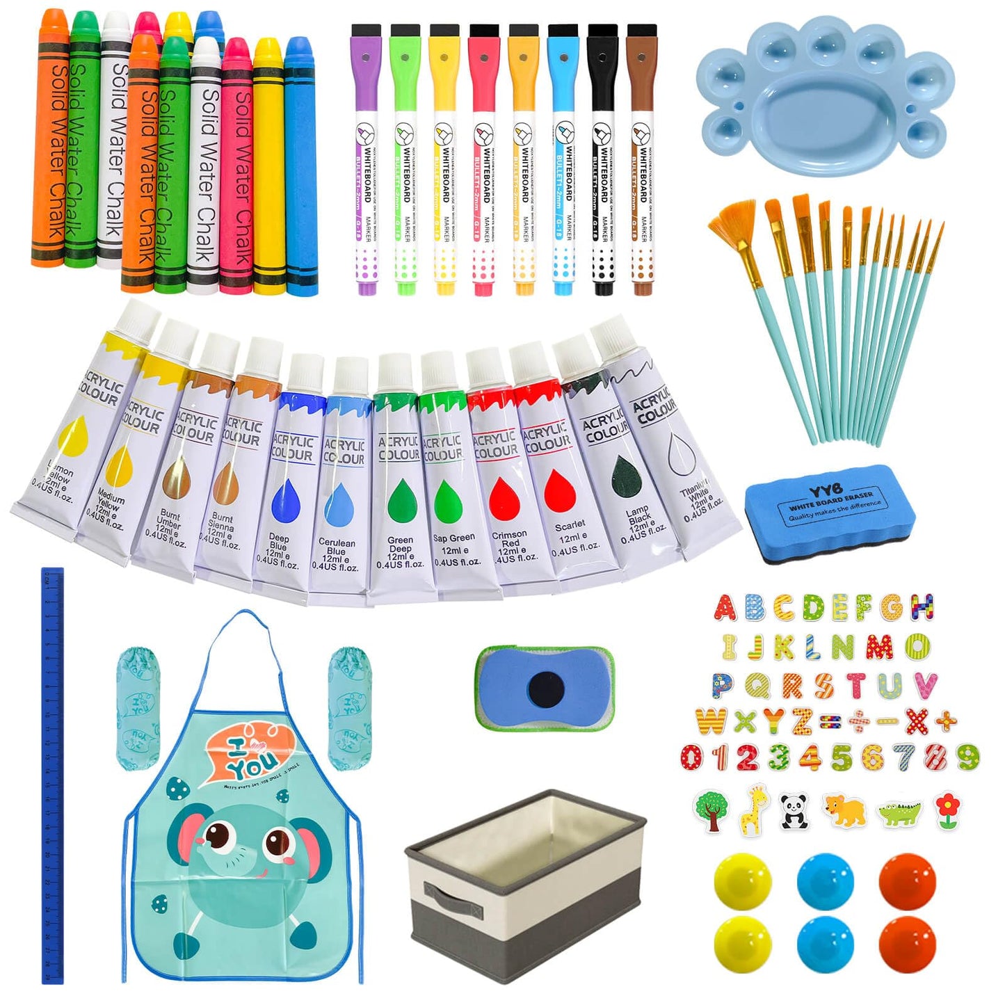 100+ Art Easel Accessories for Kids,Easel Supplies Set for Children
