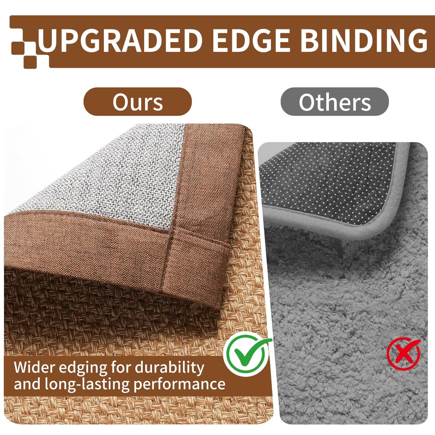 YDKGL 3x5 ft Entryway Area Rug Hallway Kitchen Runner Rug Floor Mat Brown