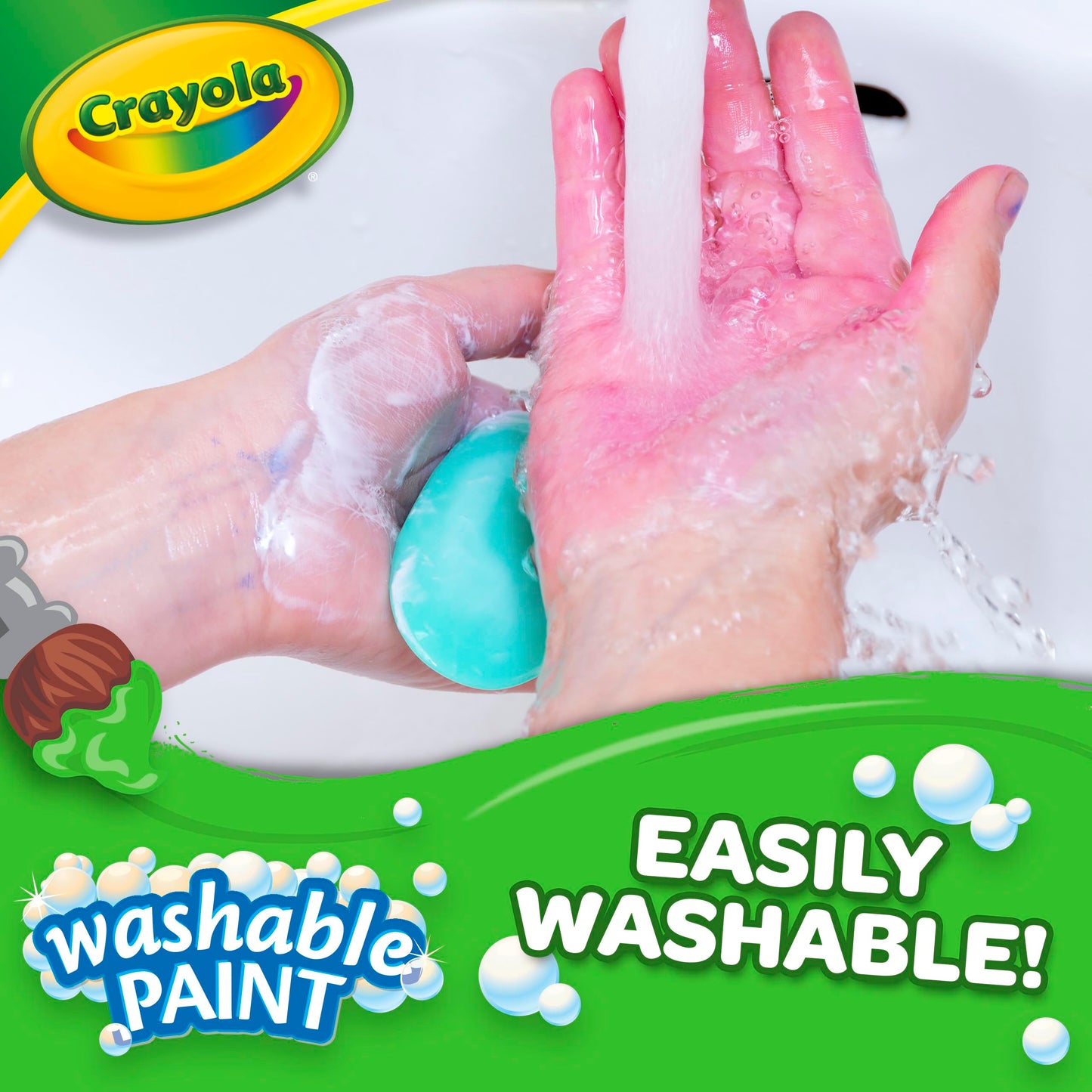Crayola 54-2128-051 Washable Paint, Gallon Size, Black