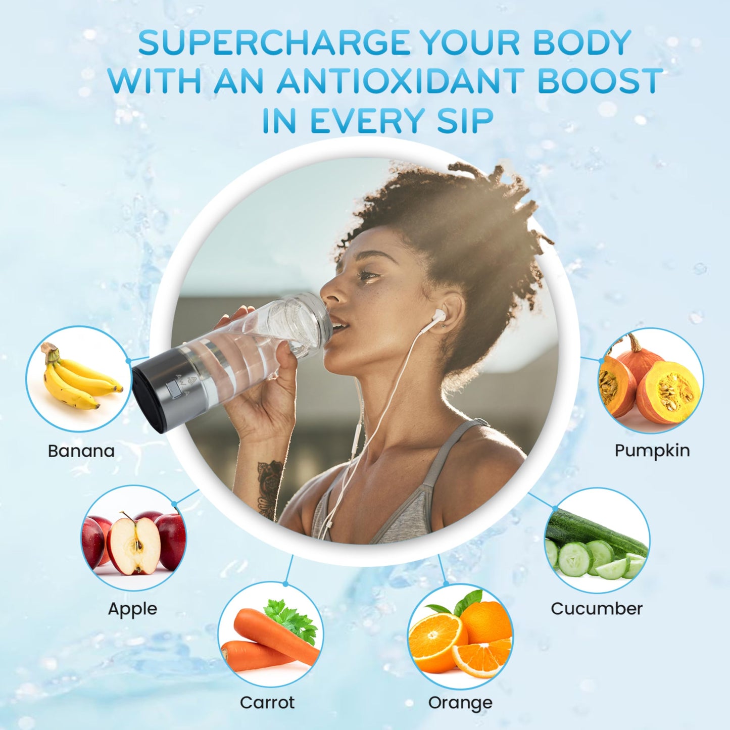 2025 Upgraded Hydrogen Water Bottle w/SPE/PEM Technology, 1700 PPB Fast Portable Hydrogen Generator, 3-Min Quick Electrolysis, Rechargeable Hydrogen Rich Glass for Home Office Travel & Fitness