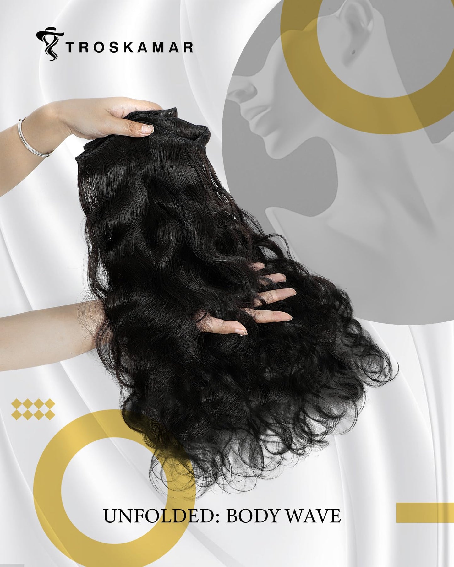 Body Wave Bundles Human Hair 12A Human Hair Bundles 16 18 20 Inch Brazilian Virgin Hair Extensions 100% Unprocessed Bundles Human Hair Body Wave 3 Bundles Natural Color