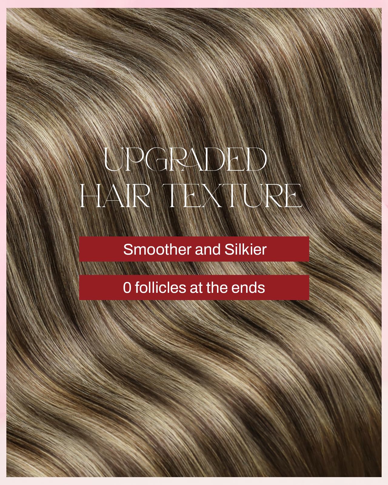 Moresoo Tape in Human Hair Extensions Ombre Tape in Extensions Human Hair Balayage Brown to Caramel Blonde with Brown Hair Extensions Tape in Real Human Hair Extensions 18 Inch #4/27/4 20pcs 50g