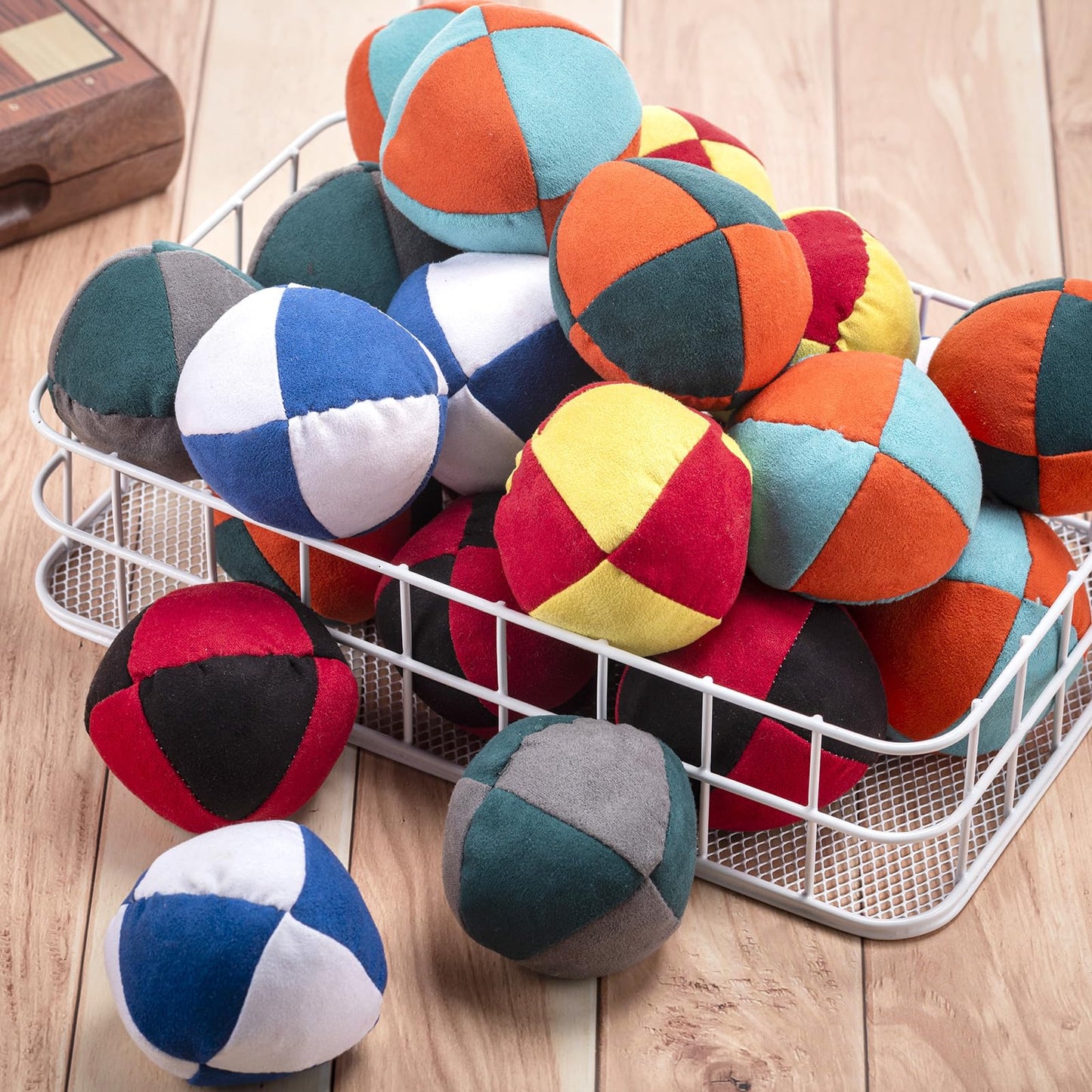 Liliful - 24 Bags 2.56" Bulk Small Multicolor Hack Ball Indoor Outdoor Toy for Kids Adults Teens Beginners Funny Gifts Games