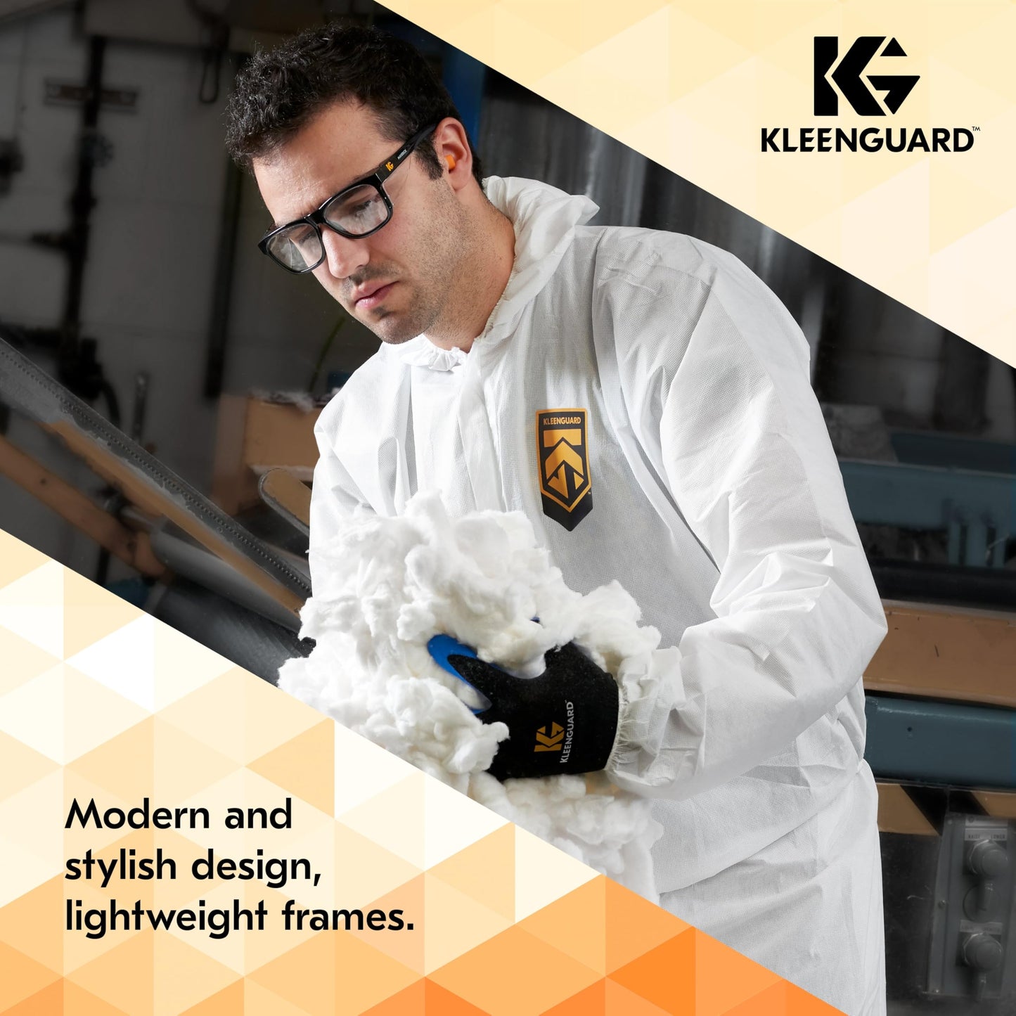 KleenGuard™ V30 Maverick™ Safety Glasses (49309), with KleenVision™ Anti-Fog Coating, Clear Lenses, Black Frame, Unisex for Men and Women (Qty 12)