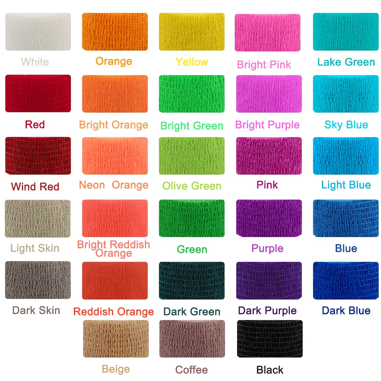 BQTQ 84 Rolls Self Adhesive Bandage Wrap 2 Inch x 5 Yards Self Adherent Tape Breathable Athletic Stretch Bandages Self Sticking Bandge Wraps for Athletic Sports Wrist Ankle (Rich Color)