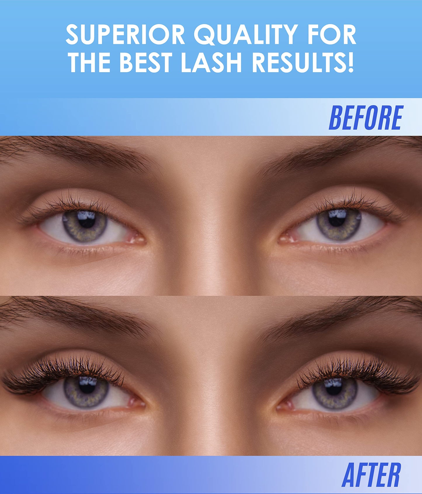 Extra Strong Evolution Eyelash Extension Glue Stacy Lash (0.34 fl.oz/10 ml)/1-2 Sec Dry/Retention – 8 Weeks/Professional Supplies/Black Adhesive