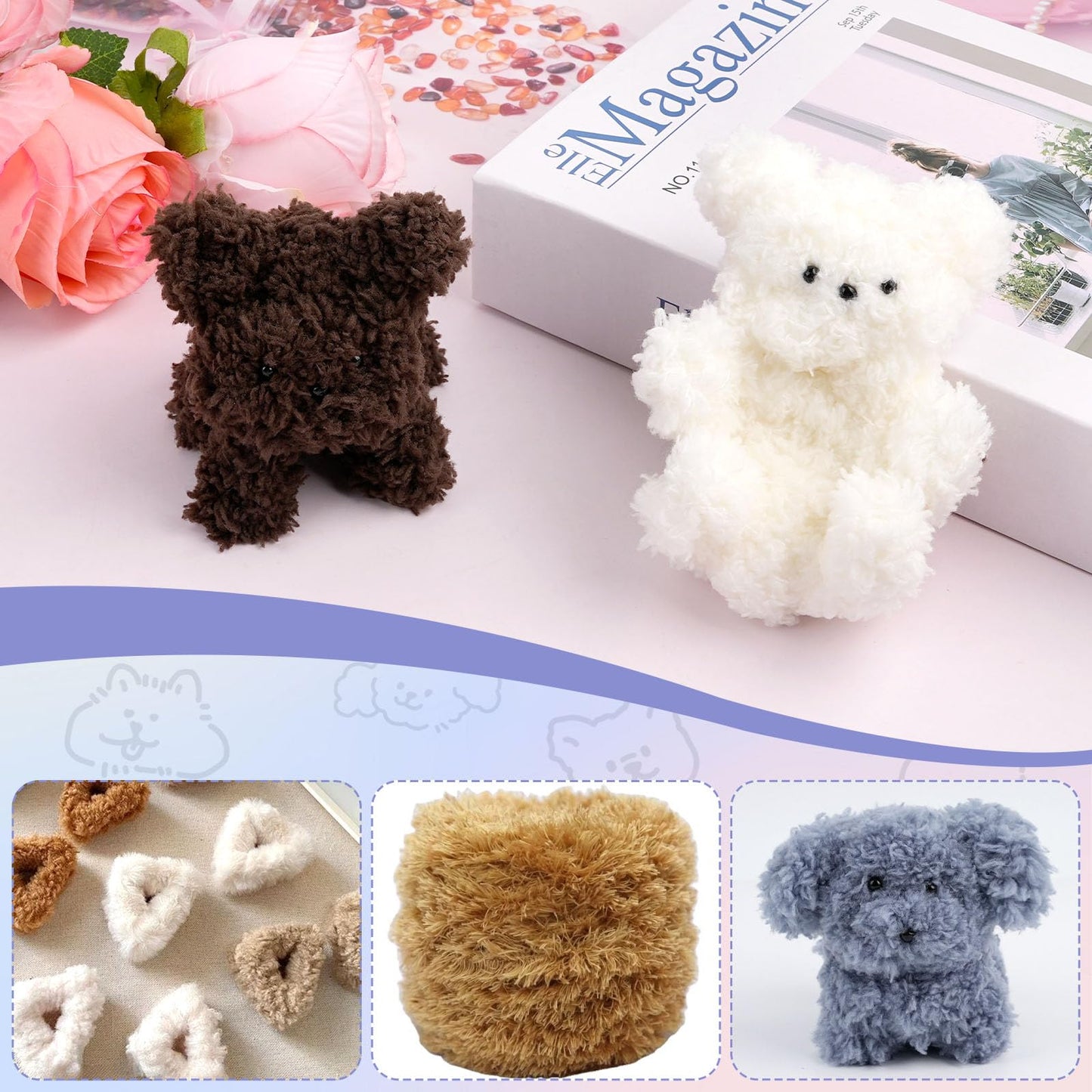 Aemygo 40 Inch Extra Thick Pipe Cleaners, 24 Pcs Jumbo Fur Chenille Stems Pipe Cleaner, Long Fluffy Coral Fleece Craft Supplies for DIY Projects & Crafts Decorations