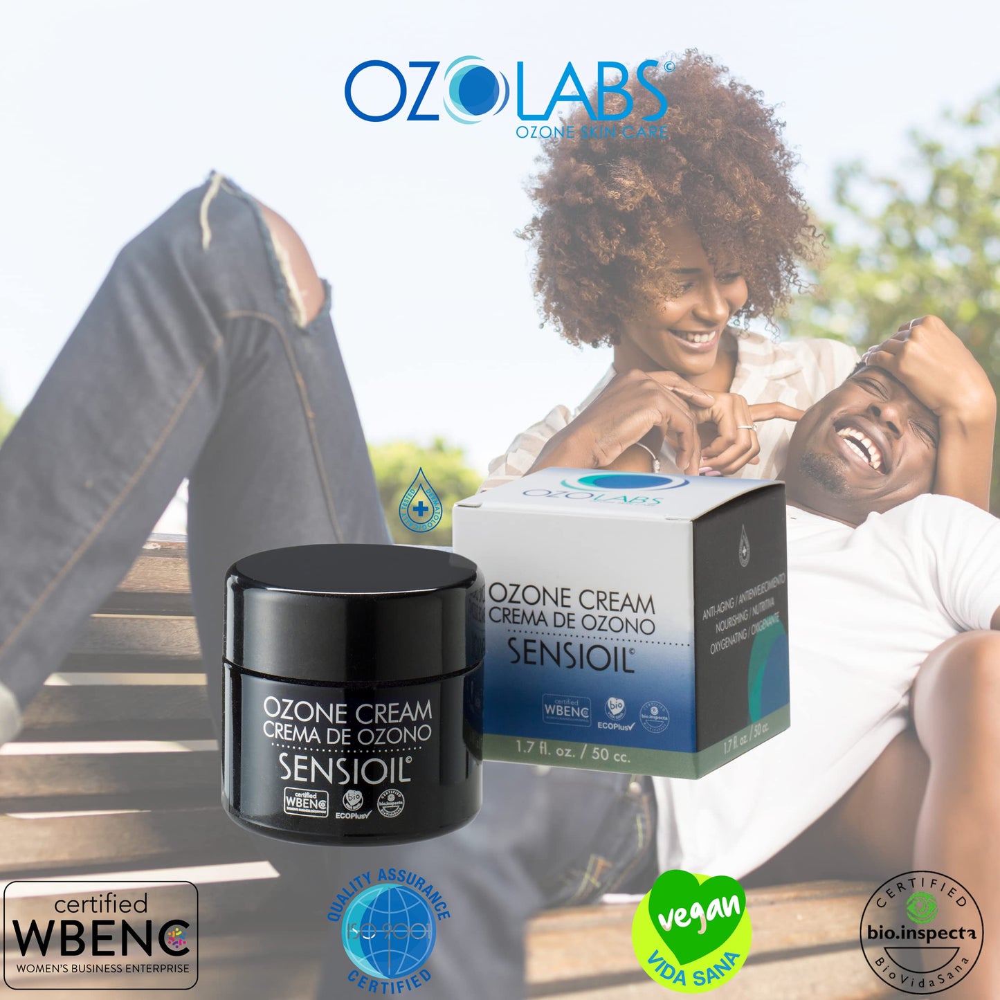 OZOLABS® | OZONE CREAM | With the benefits of certified organic ozonated oils | 1.7 fl. oz.