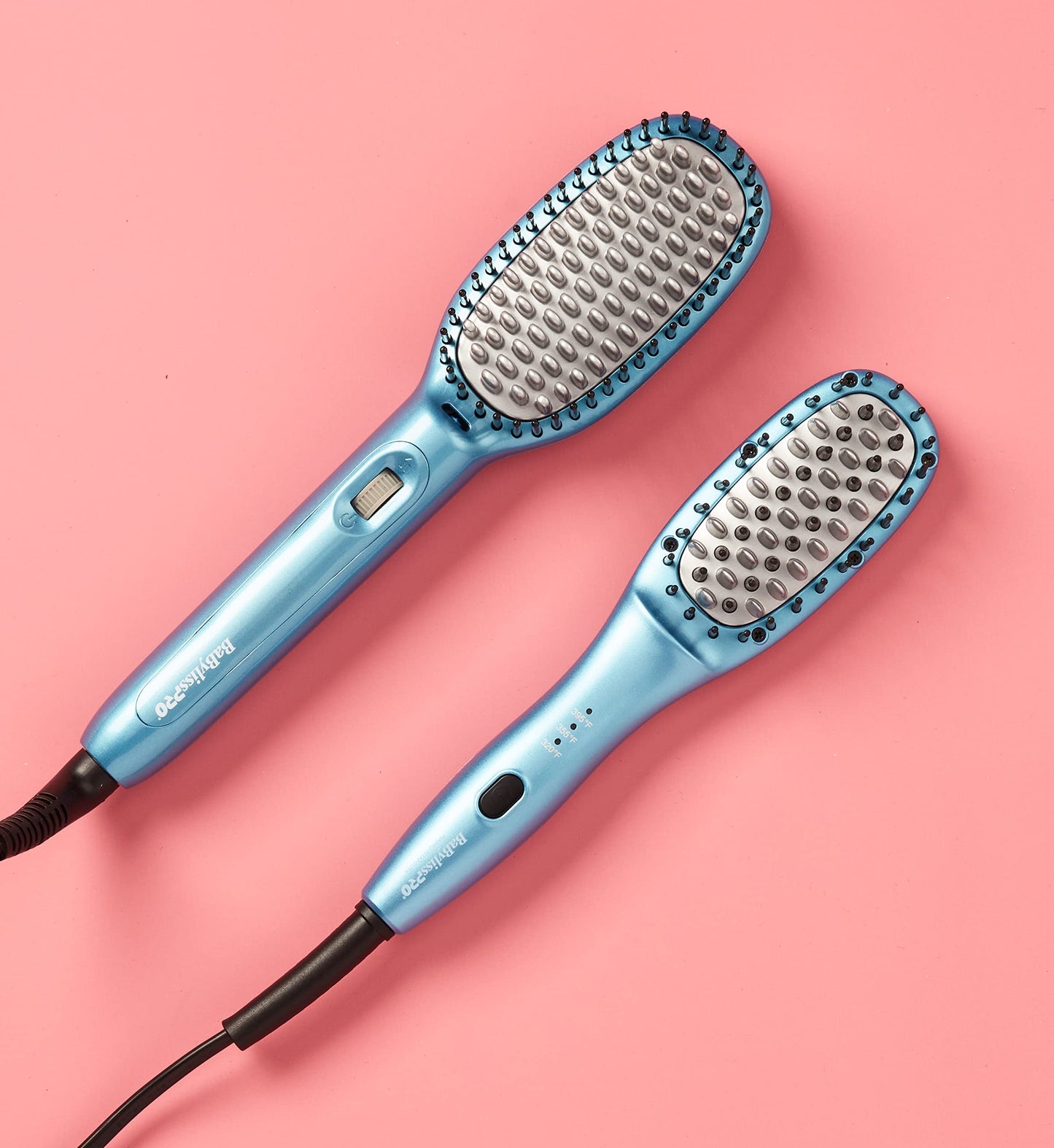 BaBylissPRO BaBylissPRO Nano Titanium Compact Thermal Paddle Brush, Hair Styling Tools & Appliances, BNTPB2UC, Blue