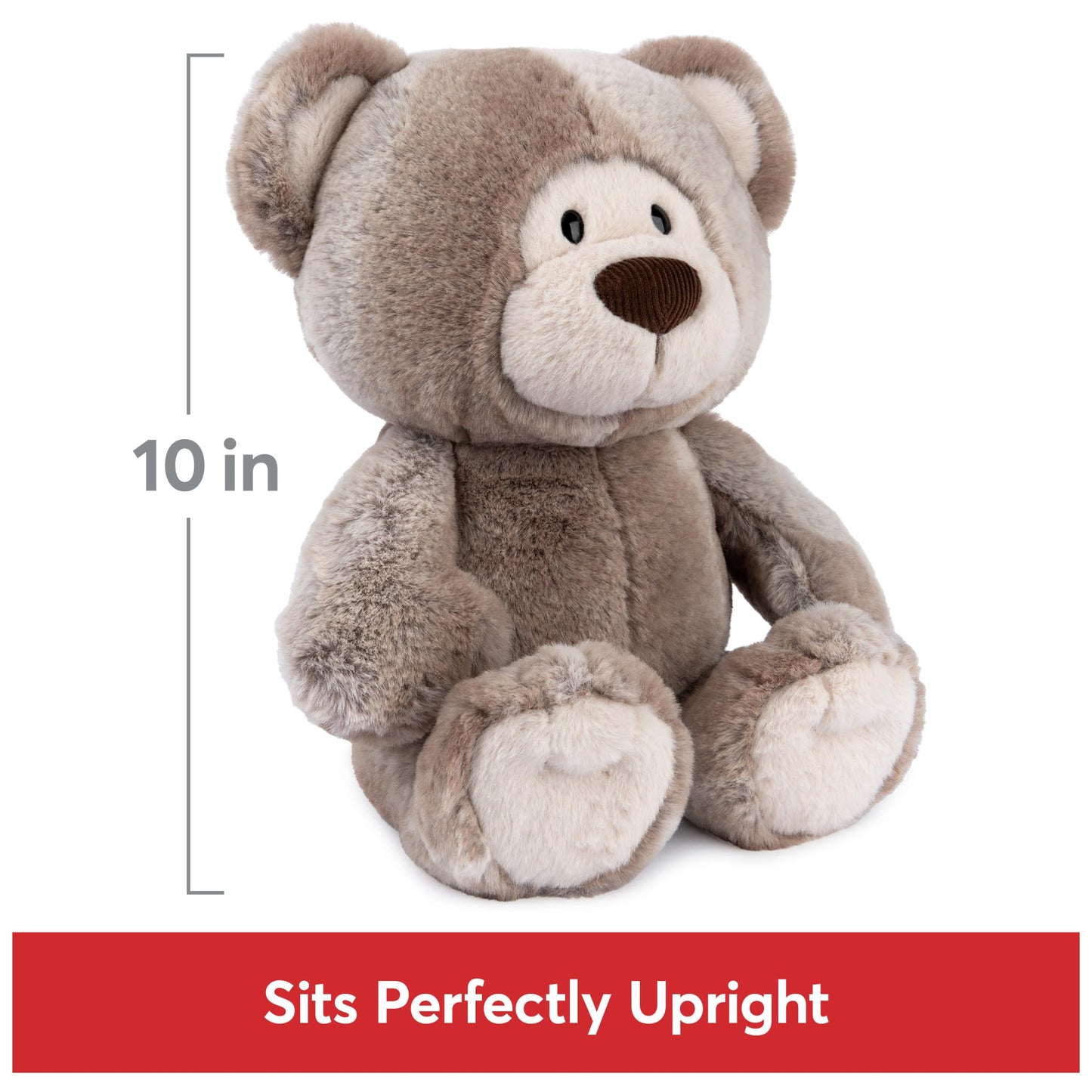 GUND Mukki Teddy Bear, Premium Stuffed Animal for Ages 1 and Up, Brown/Cream, 10"