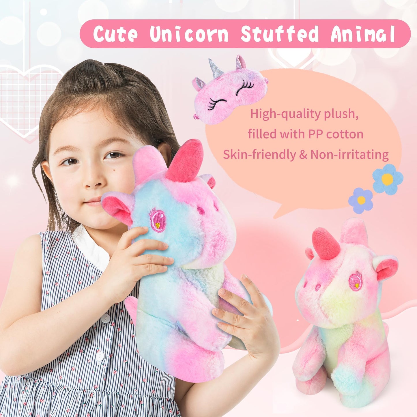 Cherry Tale Toys Gifts for Girls 4-6 7 8 9 10 Years Old, Girls Birthday Gifts Set for Kids Daughter Niece Christmas (A: Plush Unicorn Gift Set)