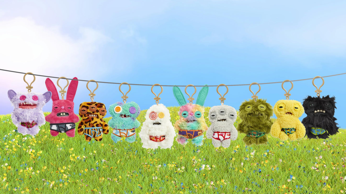 Fuggler-KEYRINGS 5"-Series 4-3PK Plush-Mail BOX-3PK in A Mail Box