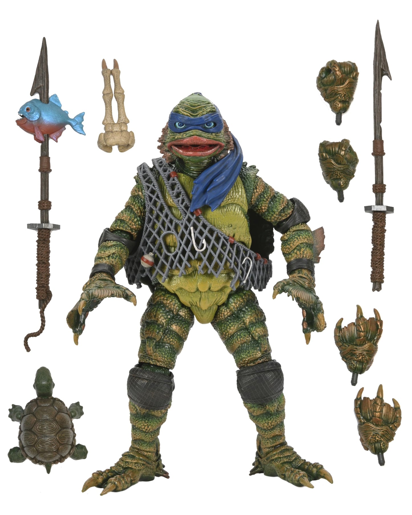 Universal Monsters/Teenage Mutant Ninja Turtles - 7” Scale Action Figure – Leonardo as The Creature