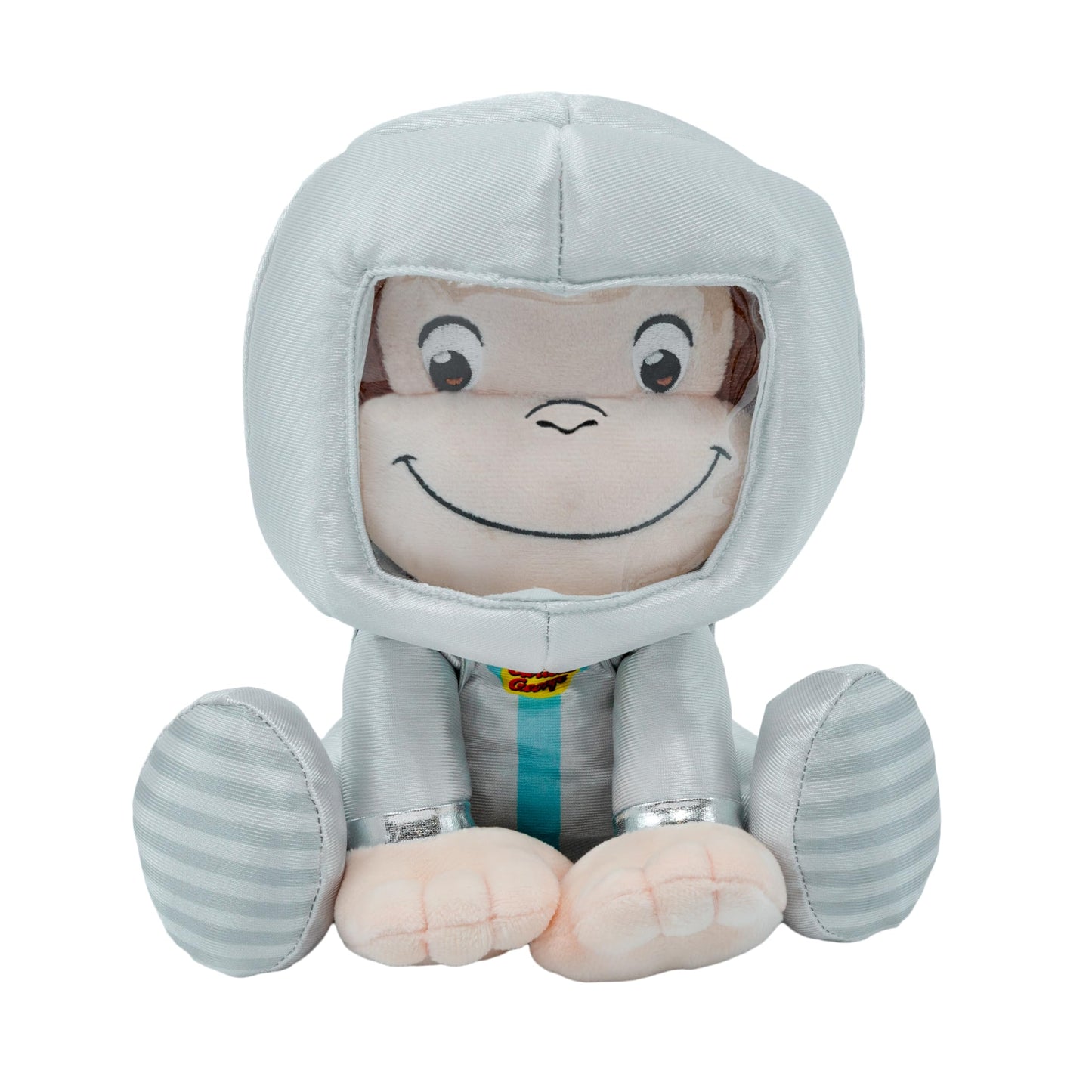 Curious George Animated Astronaut Stuffed Animal Plush Toy Monkey – Cute Cuddle Plushie Gift Makes Sound by Pushing Paw and Watch Him Move – Removeable Helmet