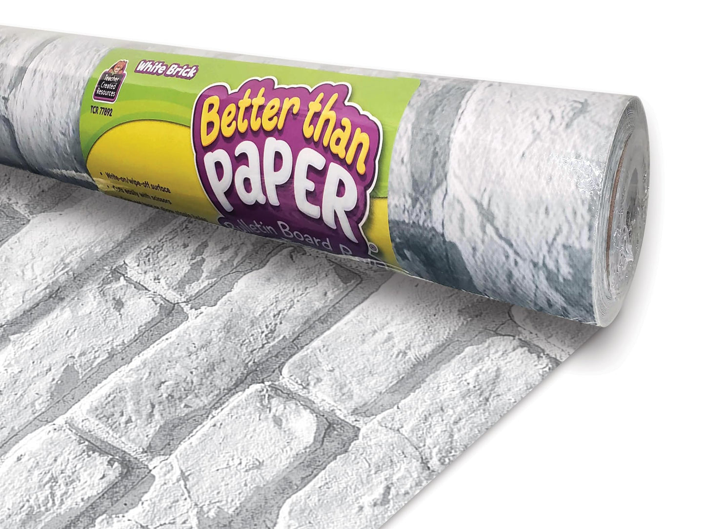 Teacher Created Resources White Brick Better Than Paper Bulletin Board Roll (TCR77892)