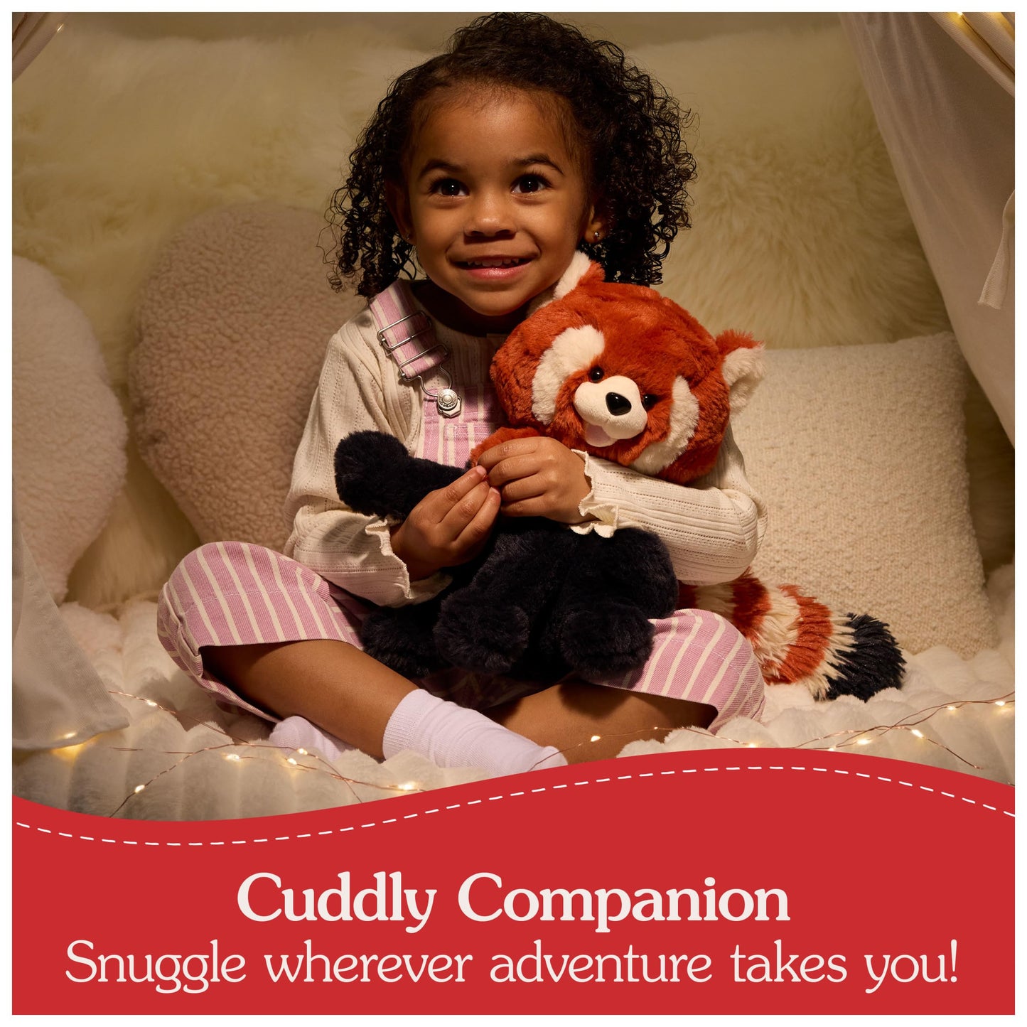 GUND Cedar Red Panda Plush, Premium Red Panda Stuffed Animals for Ages 1 and Up, Orange/Blue, 10”
