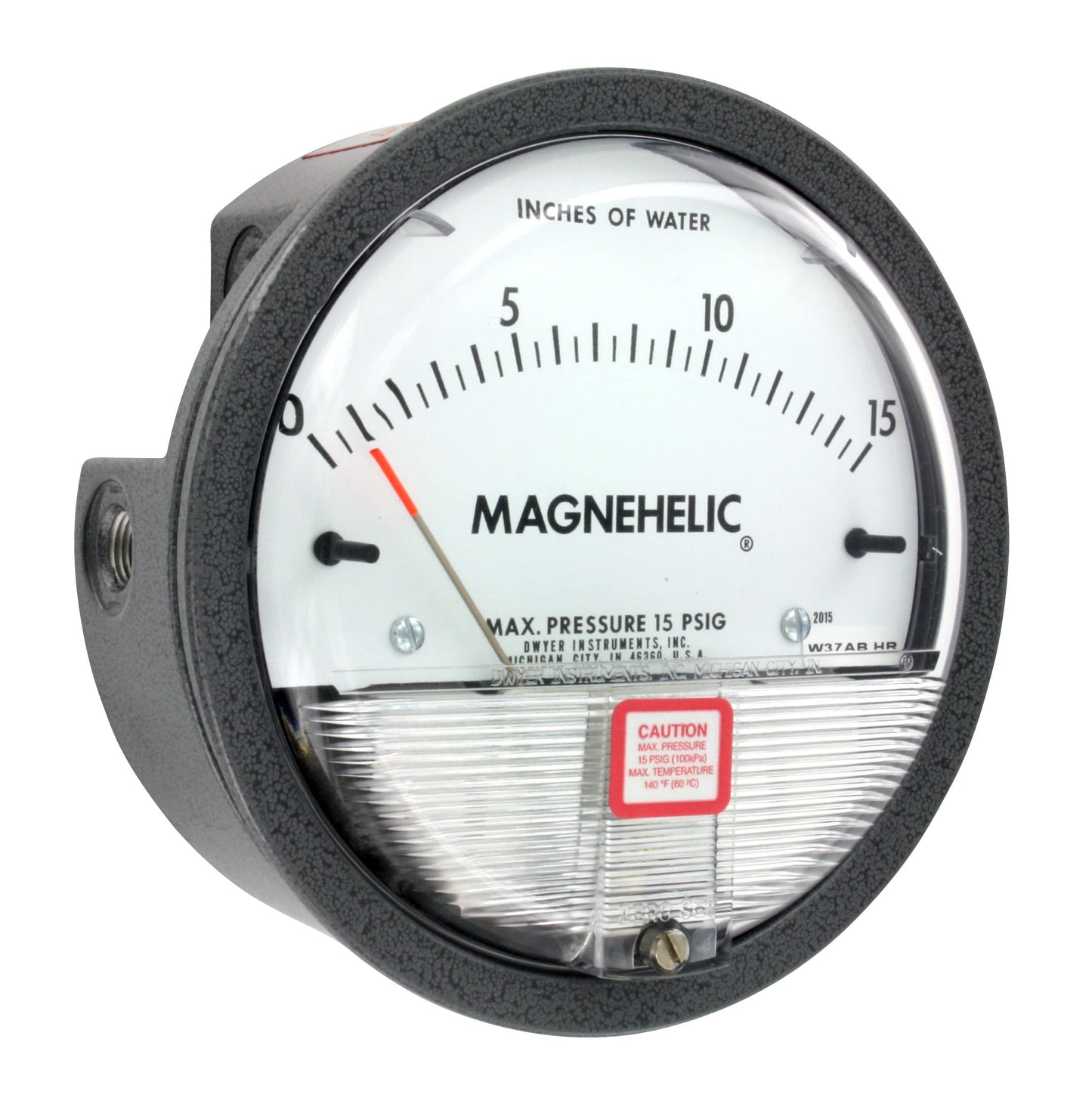 Dwyer® Magnehelic® Differential Pressure Gage, 2015,: 0-15" w.c.