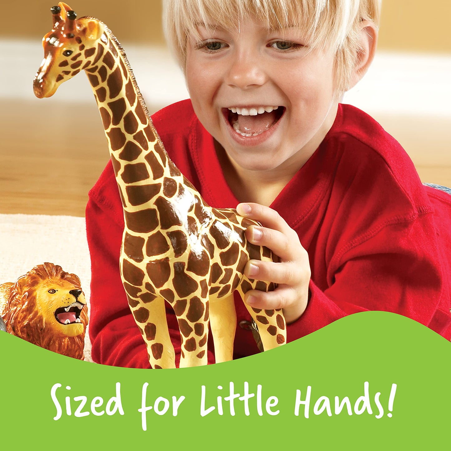 Learning Resources LER0693 Jumbo Jungle Animals, Multicolored
