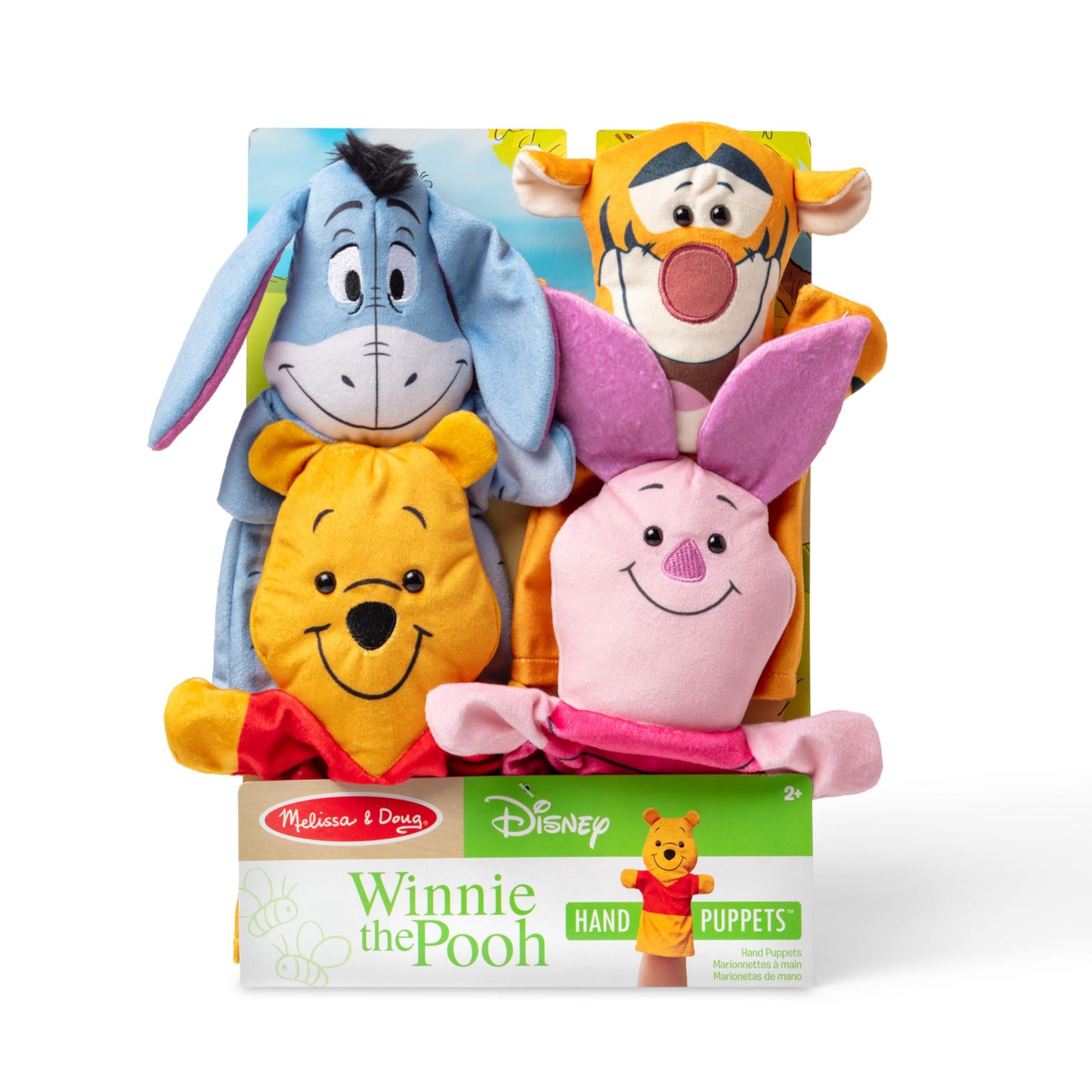 Melissa & Doug Disney Winnie the Pooh Soft & Cuddly Hand PuppetsWinnie The Pooh Toys, Soft Hand Puppets for Kids Ages 2+