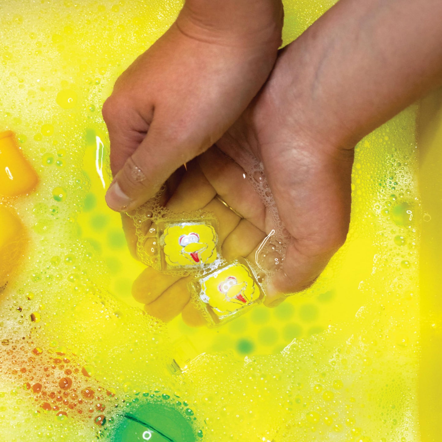 Glo Pals x Sesame Street Water-Activated Light-Up Cubes Bundle for Sensory Play - 12 Packs (Easy as A,B,C – Abby Cadabby, Big Bird + Cookie Monster)