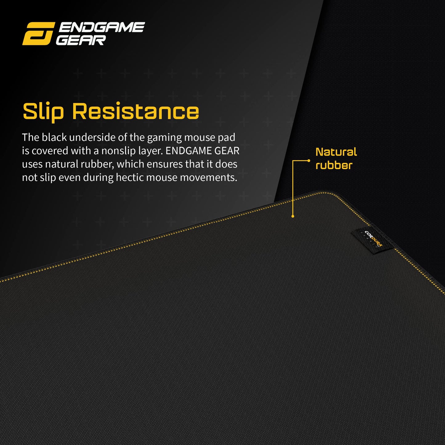 ENDGAME GEAR MPC 1200 Cordura Gaming Mouse Pad, Nonslip Desk Pad, Size 47.2" x 23.6", Dark Blue