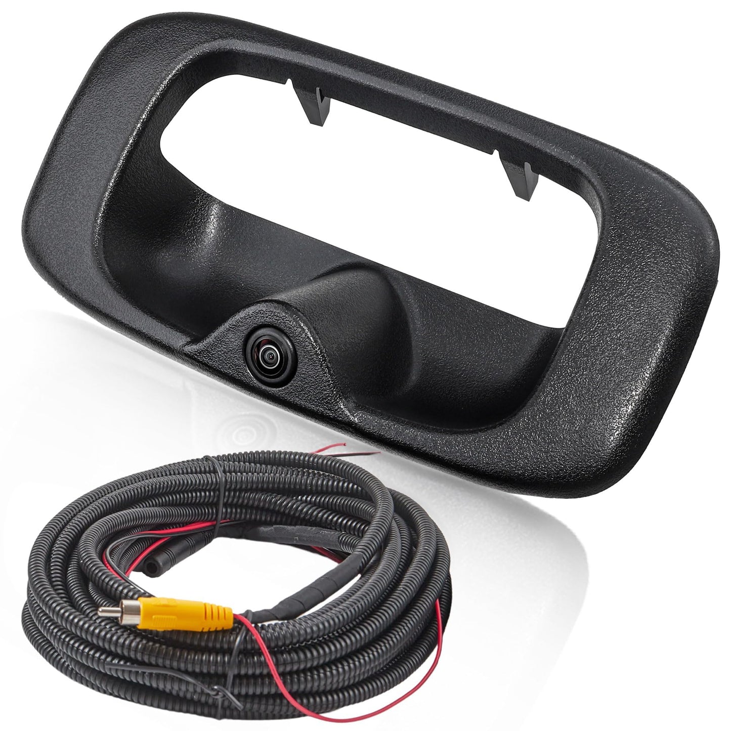 EWAY Tailgate Handle Backup Camera for 1999-2006 Chevy Silverado GMC Sierra 1500 2500 3500 HD Classic Tailgate Reversing Rear View Back Up Camera RCA Plug, Replaces# 15228539, GM1915105, GM1916102
