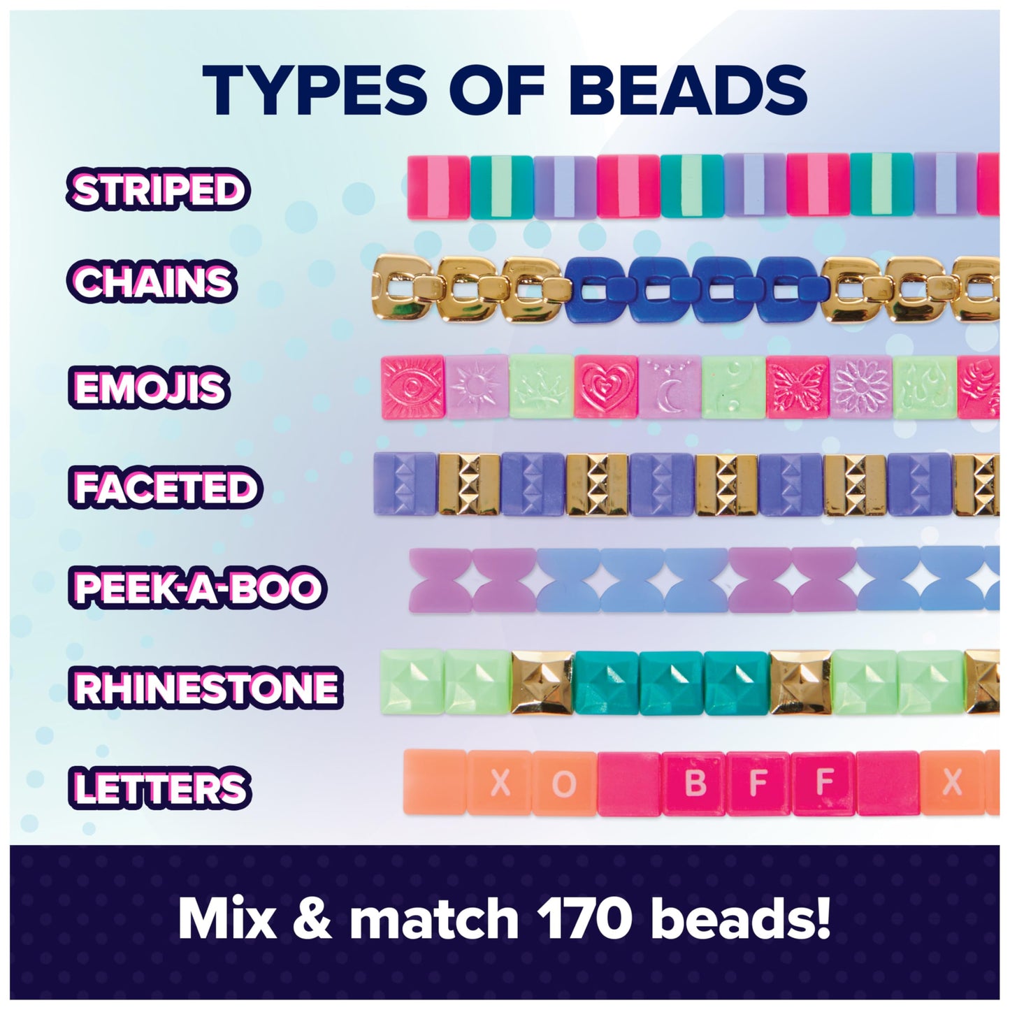 Cool Maker, PopStyle Bracelet Making Kit with 170 Beads, Make & Remake 10 (Packaging May Vary), Jewelry Kit, Gifts & Stocking Stuffers for Girls Ages 7 and up