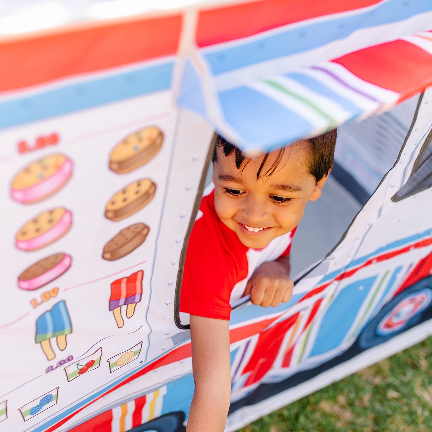 Melissa & Doug Food Truck Kids Toy Play Tent | Pretend Play | 3+ | Gift for Boy or Girl