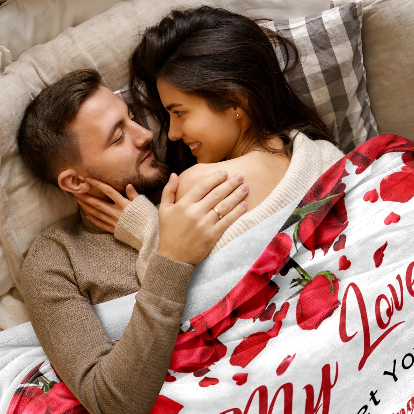 Romantic Gift for Her Wife Girlfriend - To My Love Blanket - Anniversary Birthday Gifts for Women - I Love You Gift for Her - Wife Girlfriend Birthday Gift Ideas - Christmas Valentines Day - 60"x 80"