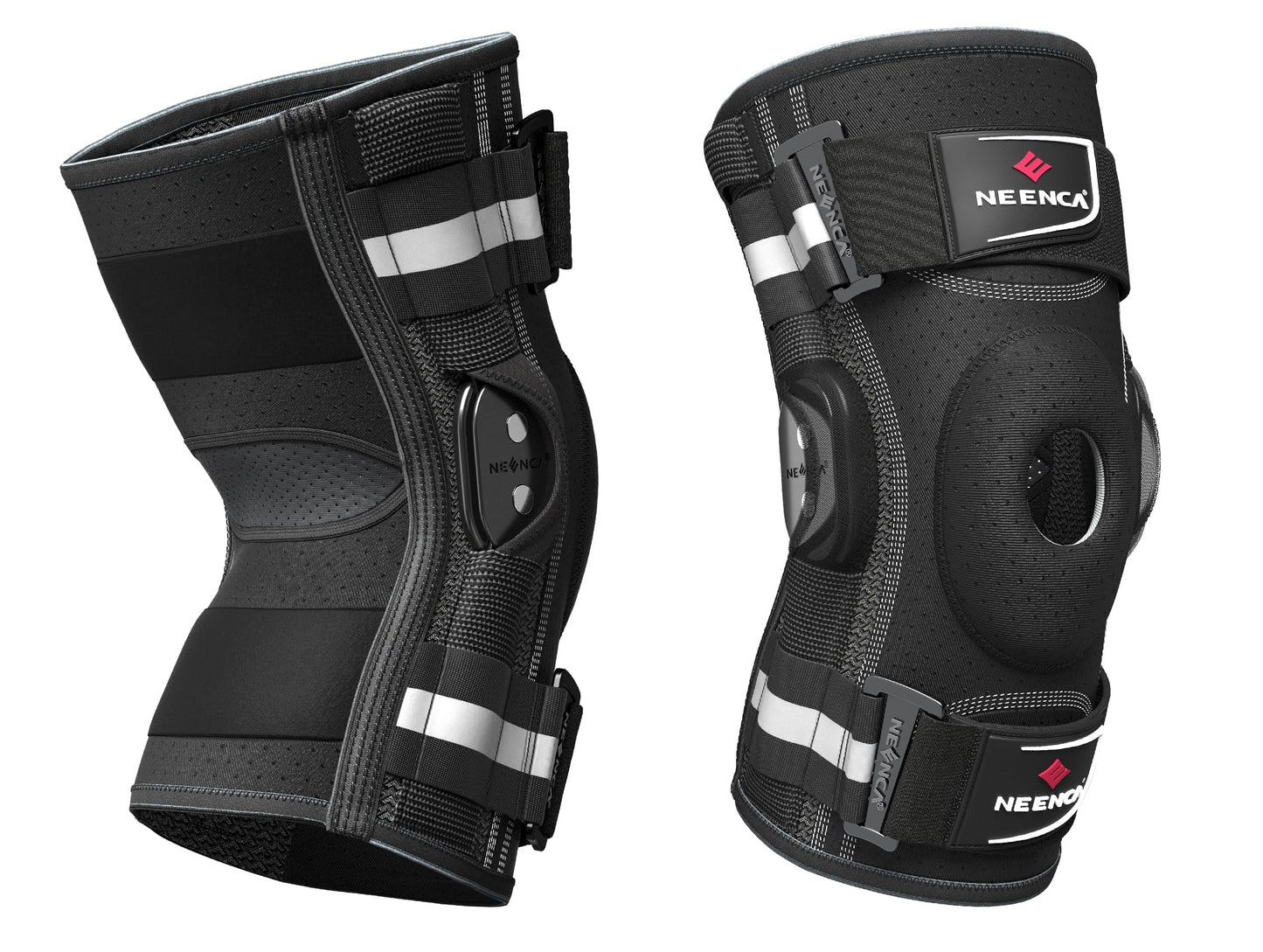 NEENCA Professional Knee Brace for Knee Pain, Adjustable Hinged Knee Support with Removable Side Stabilizers, Strong Stability for Joint Pain Relief, Arthritis, Meniscus Tear, ACL, PCL, Runner, Sports