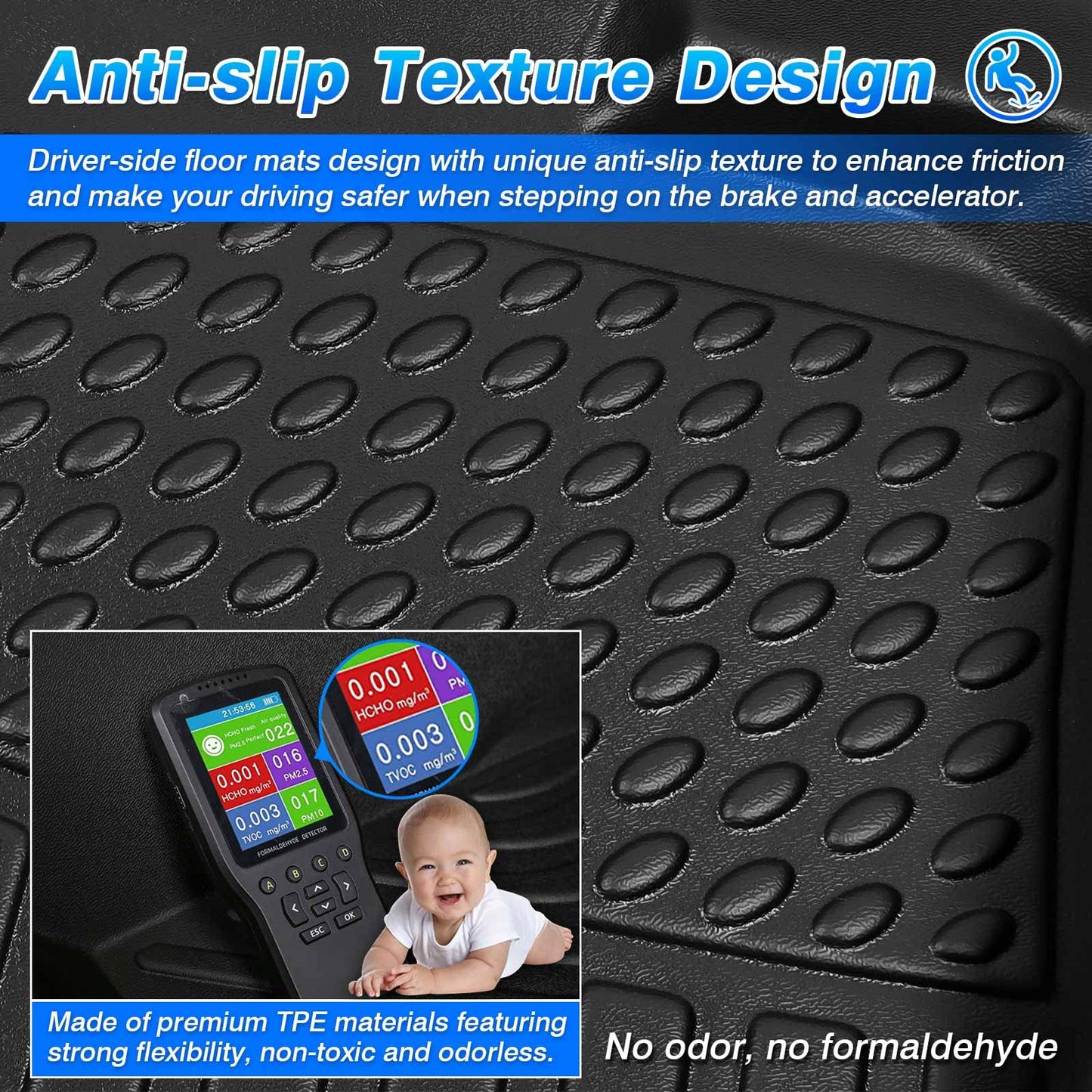 Cartist Custom Fit for Floor Mats Honda Accord 2018 2019 2020 2021 2022 (All Models) Floor Liners All Weather Front & 2nd Row Full Set TPE Waterproof