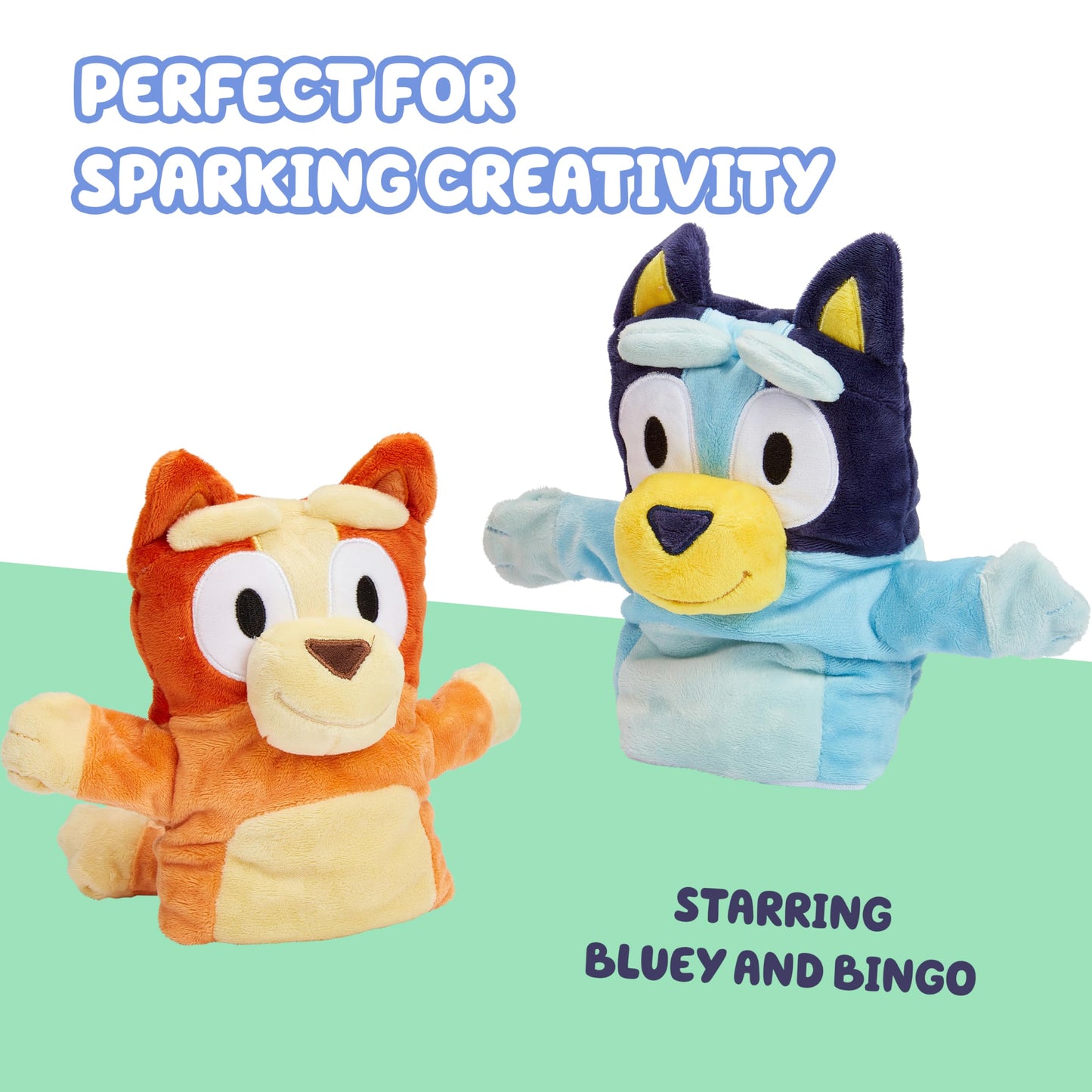 Bluey – Puppet Theater – Colorful Wooden Play Set with Theater and Puppets – FSC-Certified Material – Imaginative Fun for Ages 3 Years and Up
