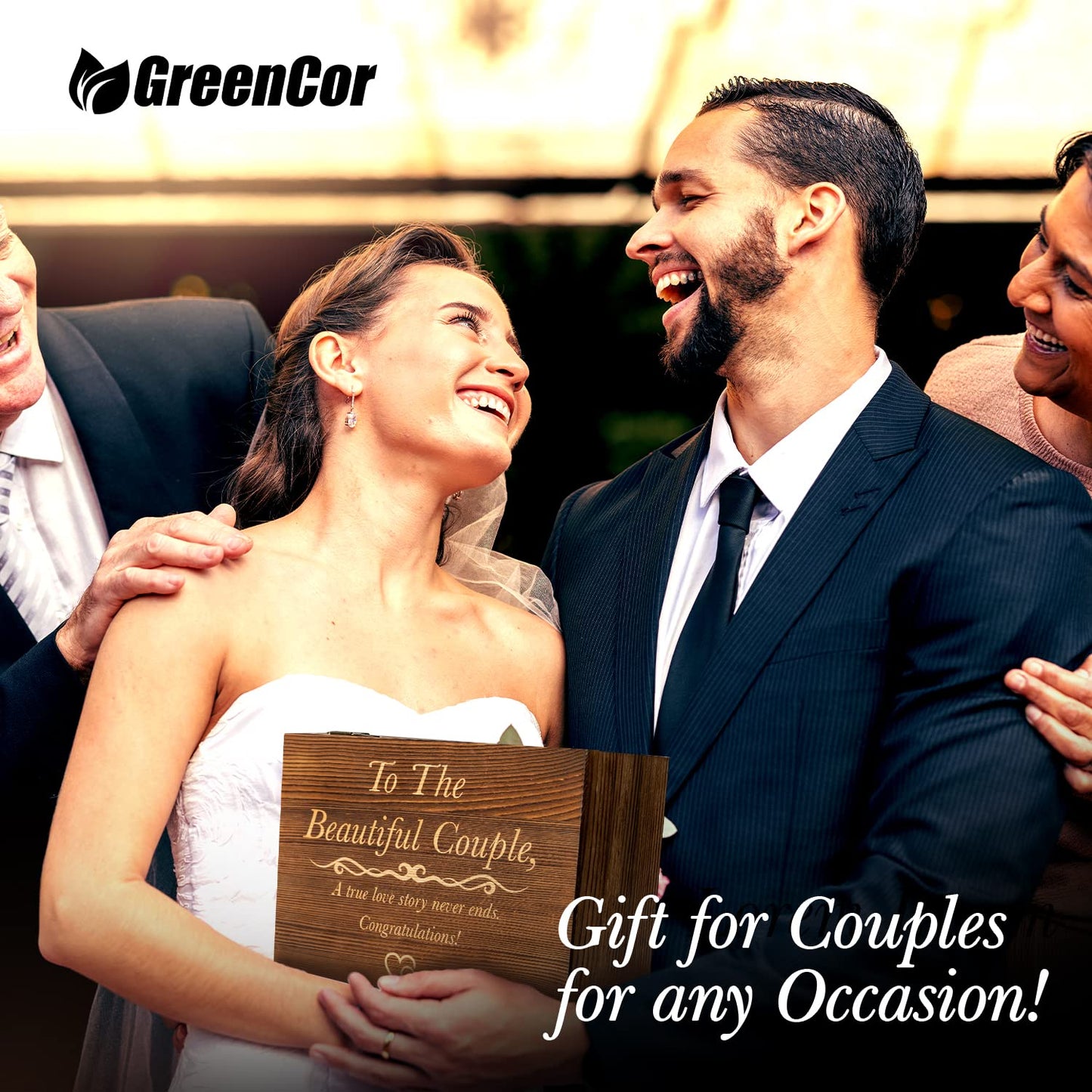 Unique Gifts for Couples - Engagement Wine Tumbler Gift Set - ‘To The Beautiful Couple’, Bridal Shower Gifts for Her - Wedding Gifts for Couple - Mr and Mrs Tumbler Set
