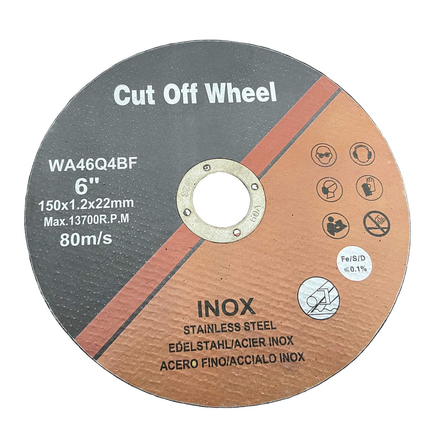 50 PCS Cut Off Wheel 6 Inch 6"x.047"x7/8" Cutting Disc for Angle Grinder Ultra Thin Metal & Stainless Steel