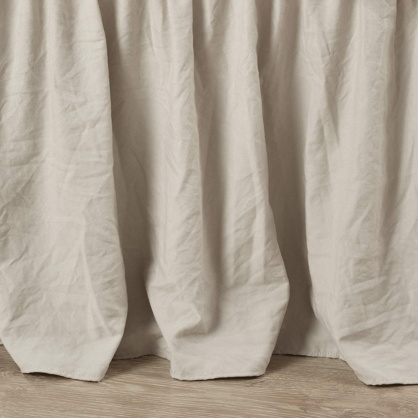 Lush Decor Ruched Ruffle Elastic Easy Wrap Around Bed Skirt Single Queen/King/Cal King Neutral - Queen Bed Skirt - Dust Ruffle - Tan Bedskirts