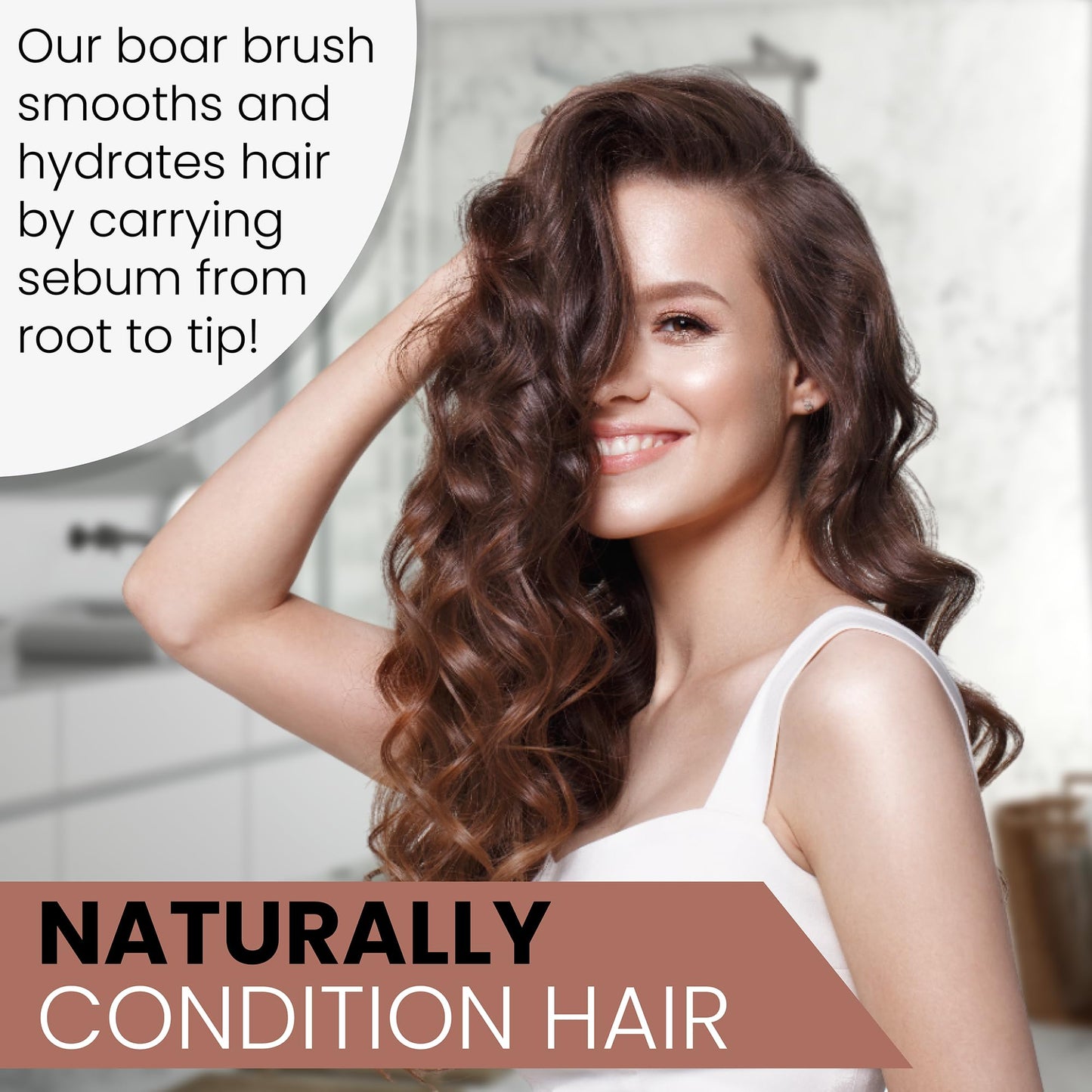 Made in Germany - SHASH + KELLER BÜERSTENFABRIK 100% First Cut Boar Bristle Hair Brush, Suitable For Thin To Normal Hair - Naturally Conditions Hair, Improves Texture, Exfoliates, and Stimulates