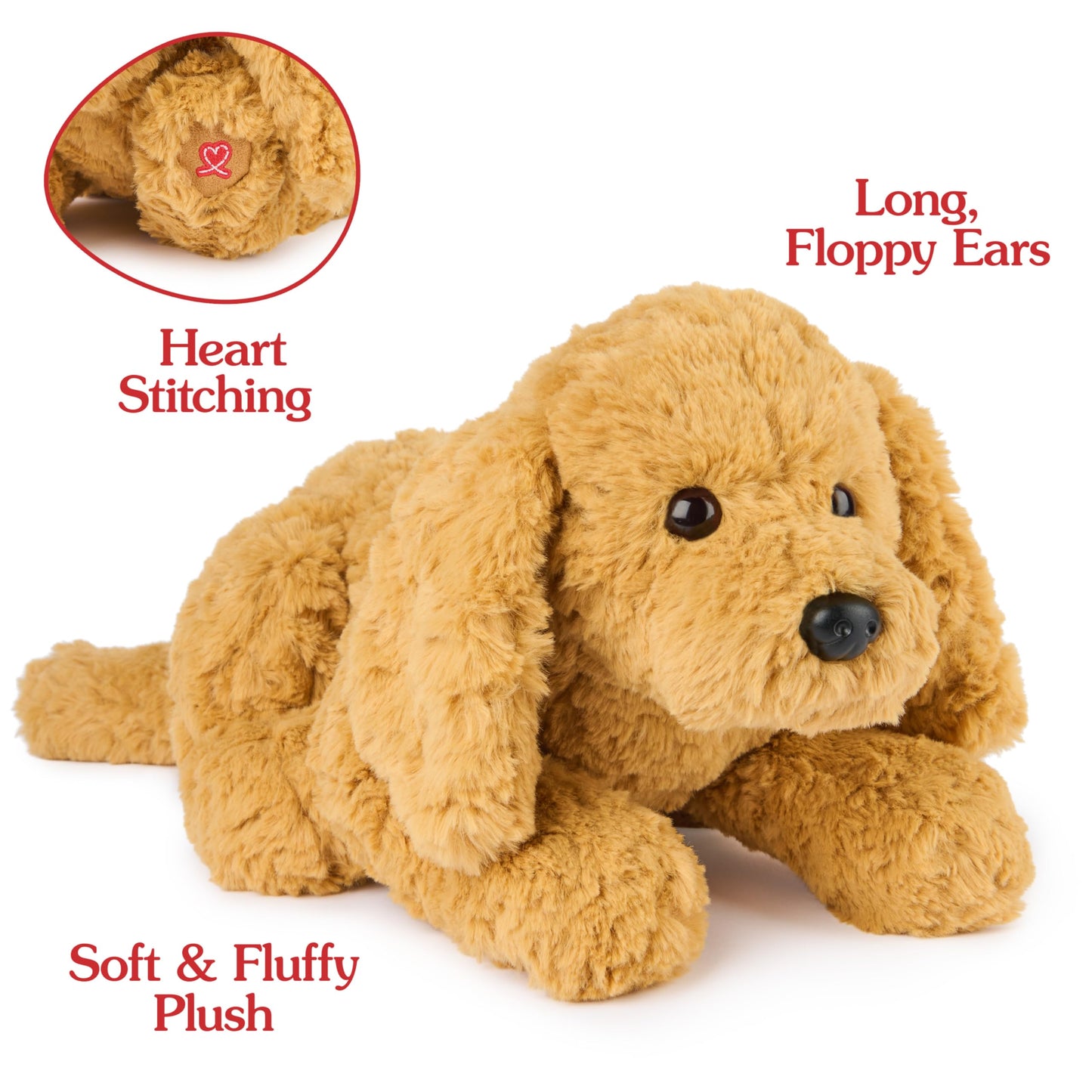 GUND Muttsy Dog Plush, Premium Plush Puppy Stuffed Animal for Ages 1 and Up, Brown, 14”