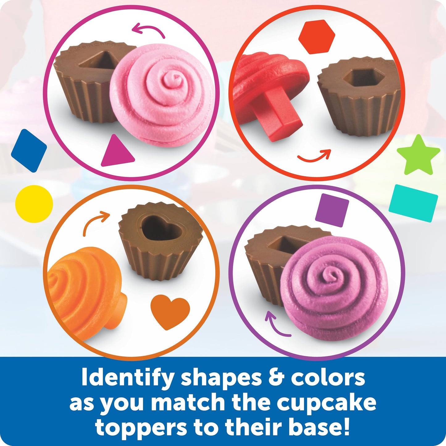Learning Resources Smart Snacks Shape Sorting Cupcakes Toy Food